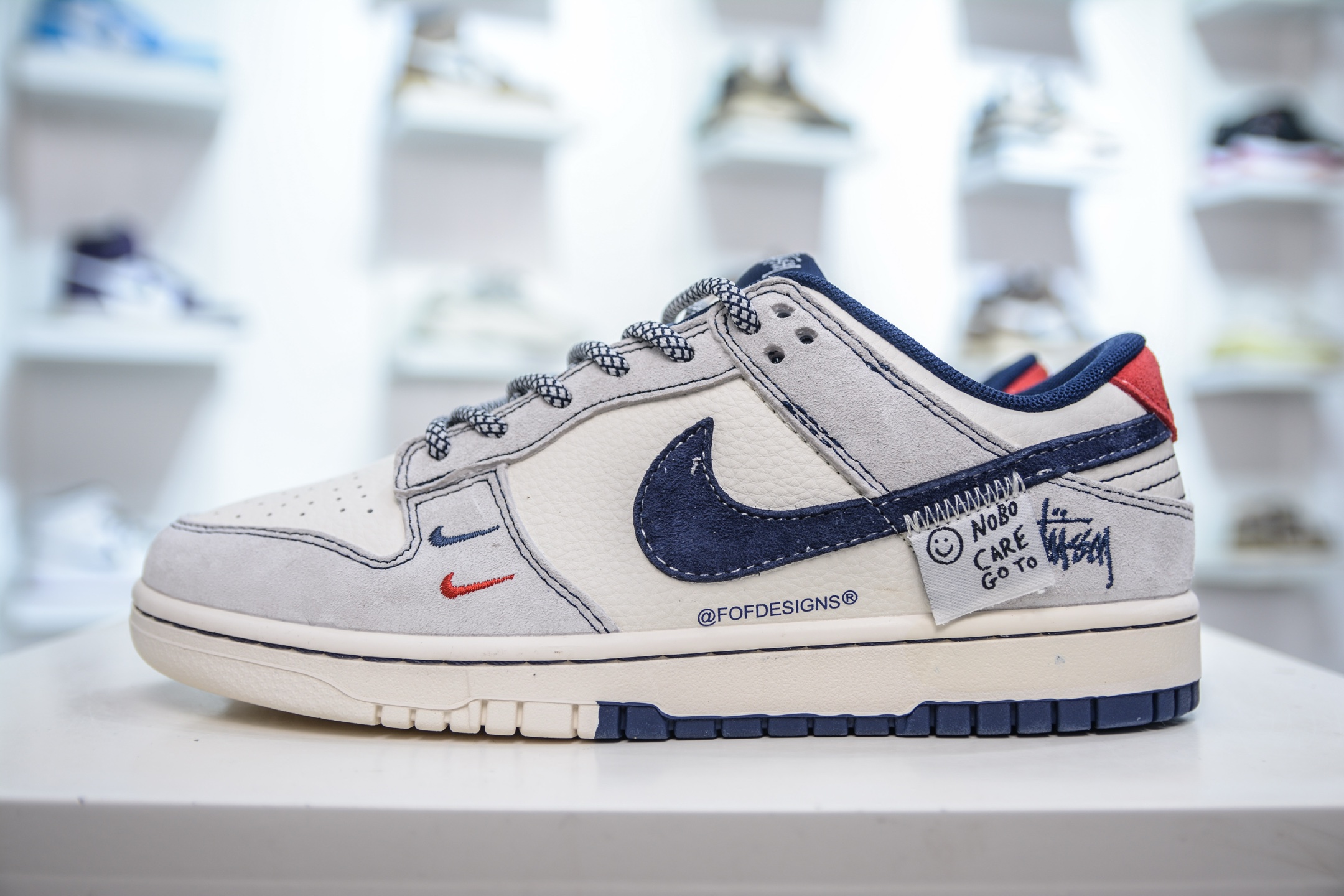 Nike SB Dunk Low x Stussy 斯图西联名-贴布藏蓝勾 YX5066-297