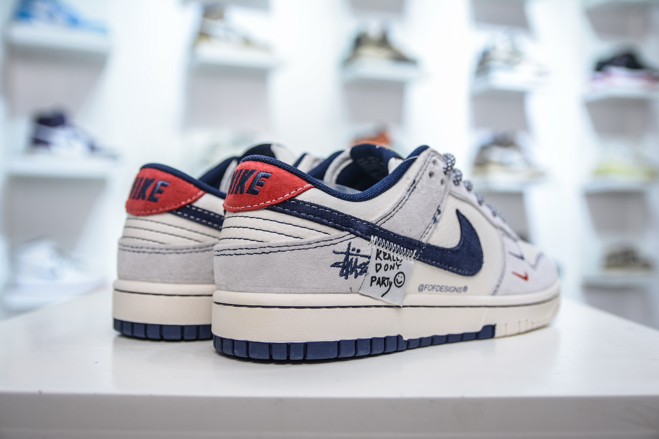 Nike SB Dunk Low x Stussy 斯图西联名-贴布藏蓝勾 YX5066-297