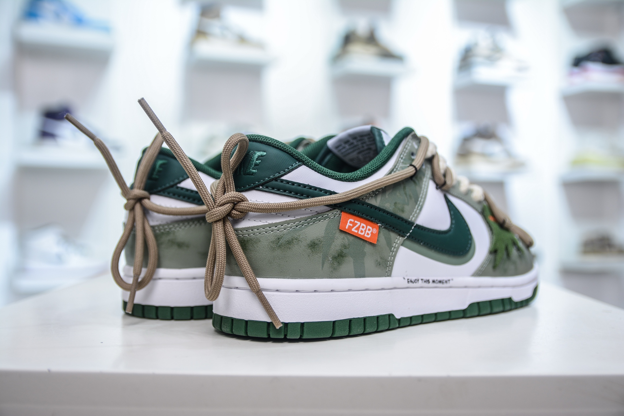 YC纯原 NK Dunk Low 青竹林 绿白 此款设计灵感源于蝴蝶青竹林 DD1391-101