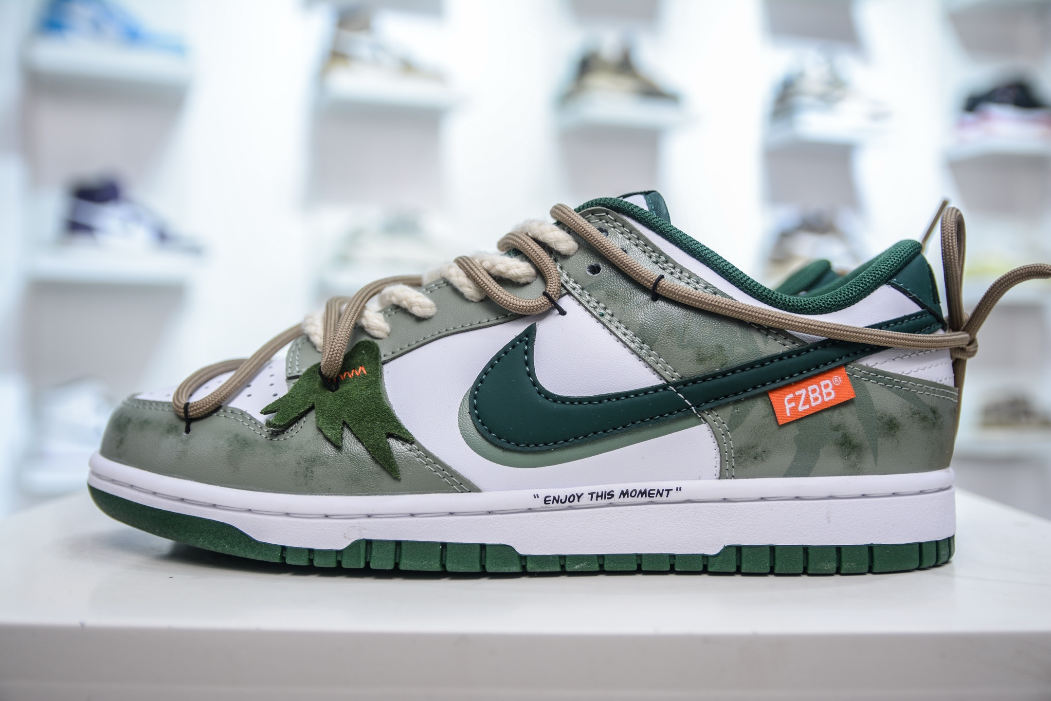 YC纯原 NK Dunk Low 青竹林 绿白 此款设计灵感源于蝴蝶青竹林 DD1391-101