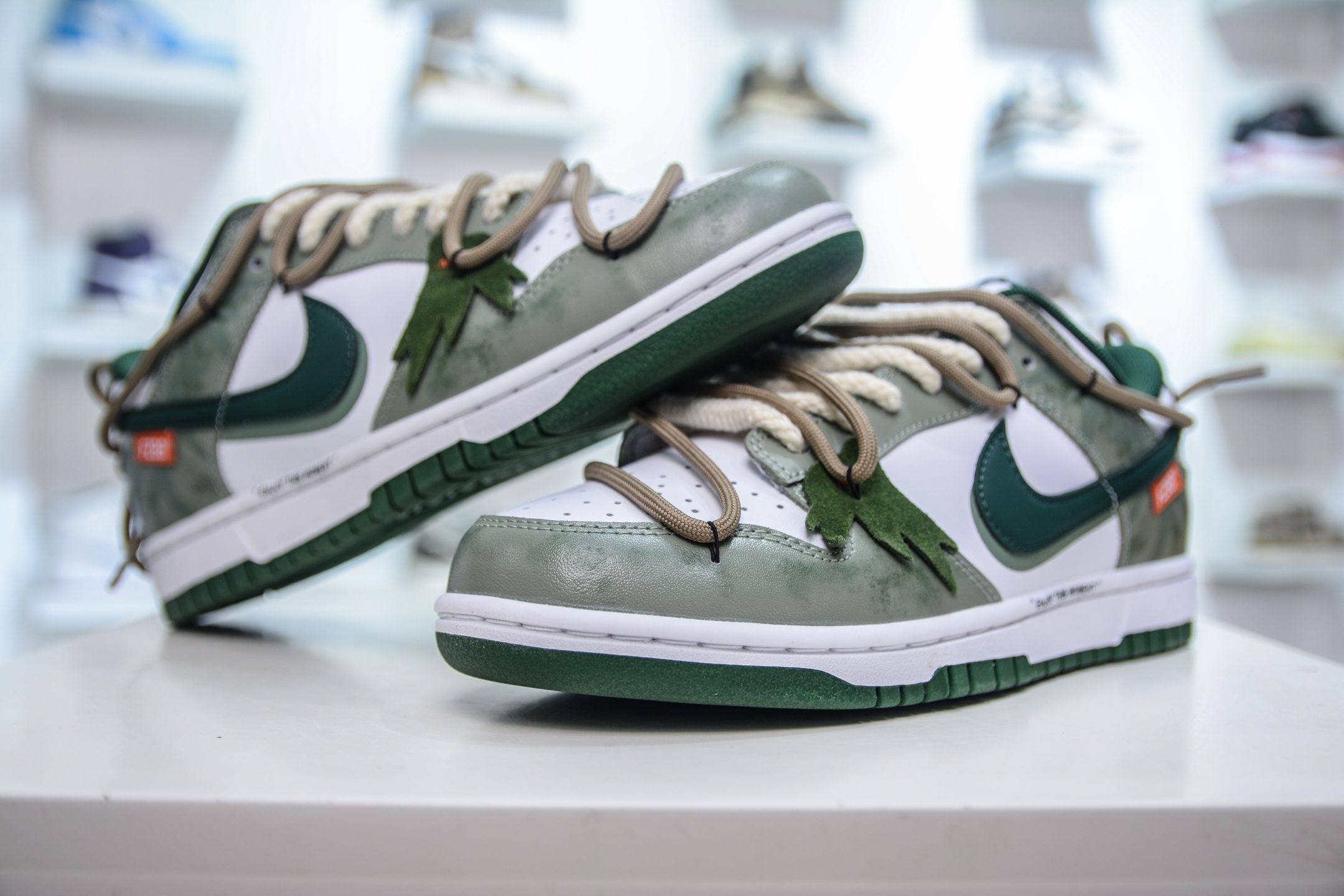 YC纯原 NK Dunk Low 青竹林 绿白 此款设计灵感源于蝴蝶青竹林 DD1391-101