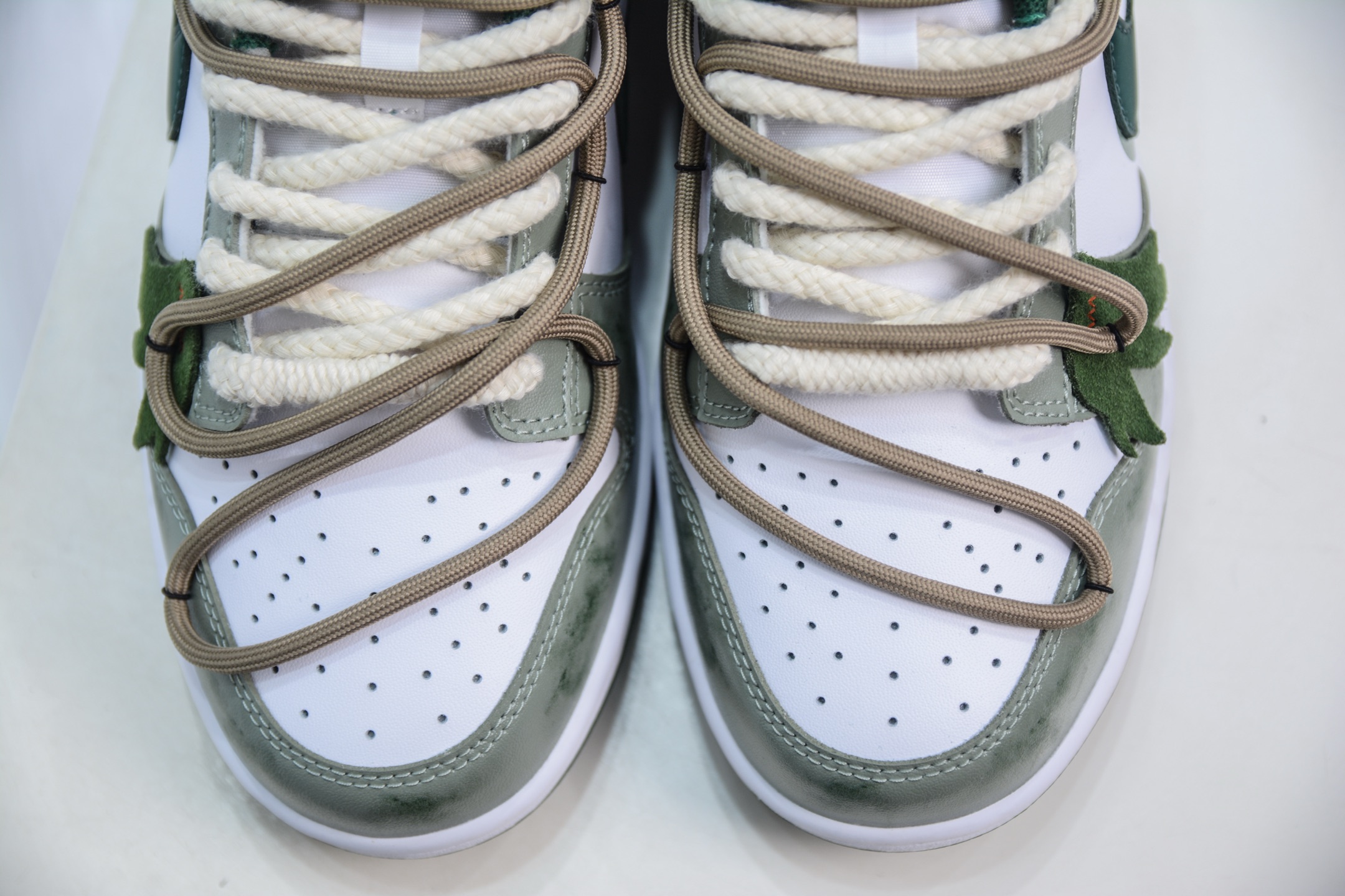 YC纯原 NK Dunk Low 青竹林 绿白 此款设计灵感源于蝴蝶青竹林 DD1391-101