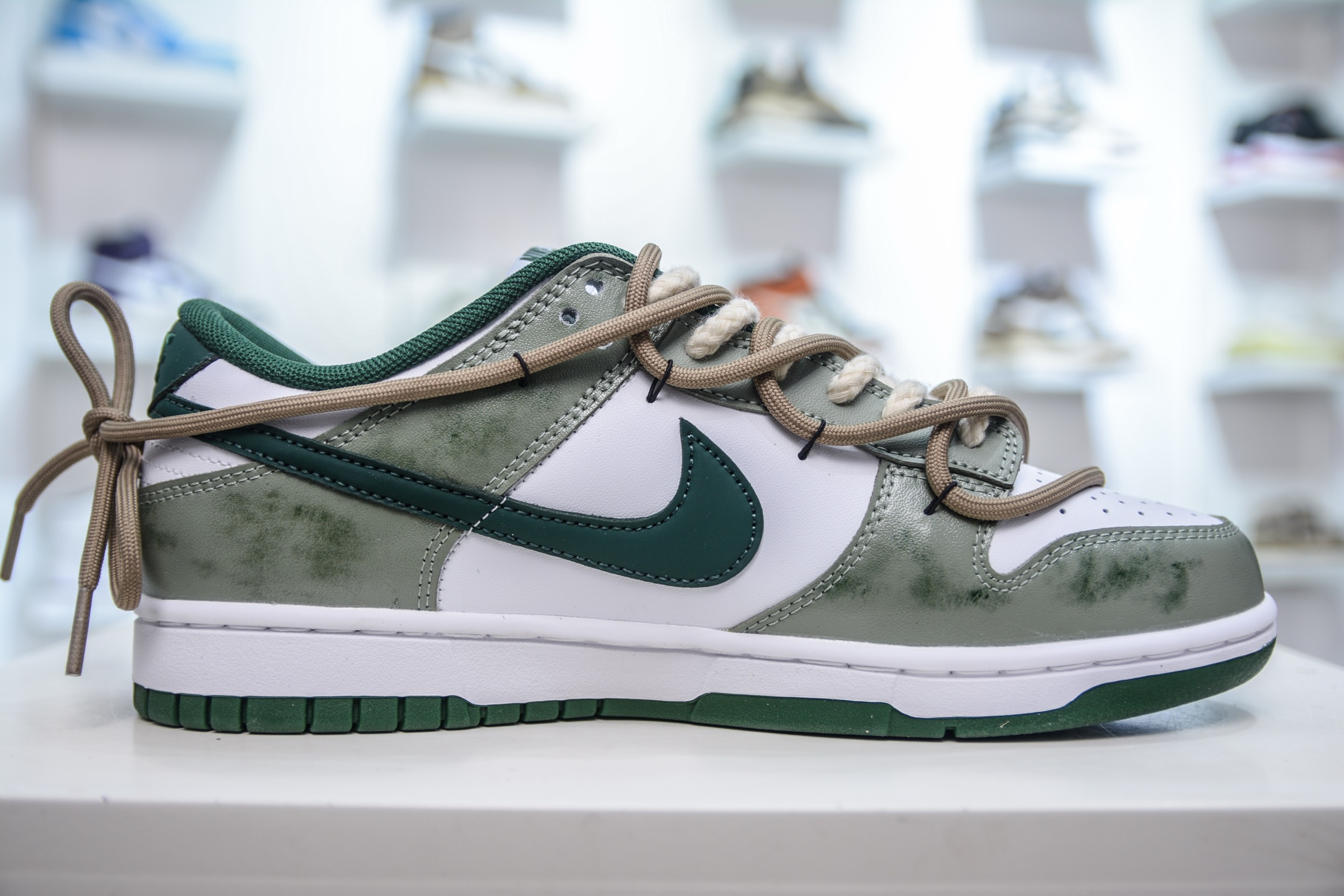 YC纯原 NK Dunk Low 青竹林 绿白 此款设计灵感源于蝴蝶青竹林 DD1391-101