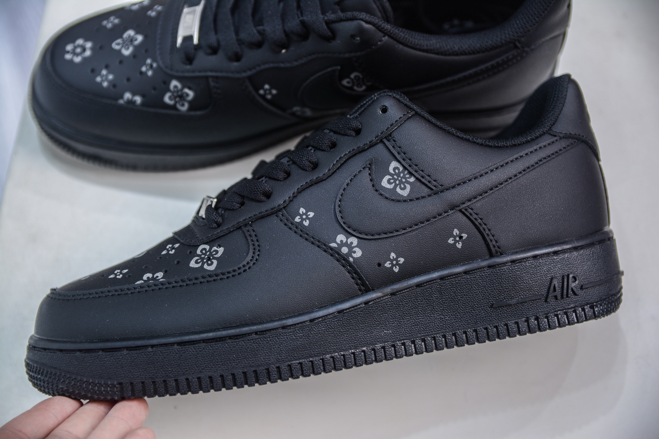PB版 NK Air Force 1′07 Low 空军一号低帮百搭休闲运动板鞋 黑武士印花 315122-101