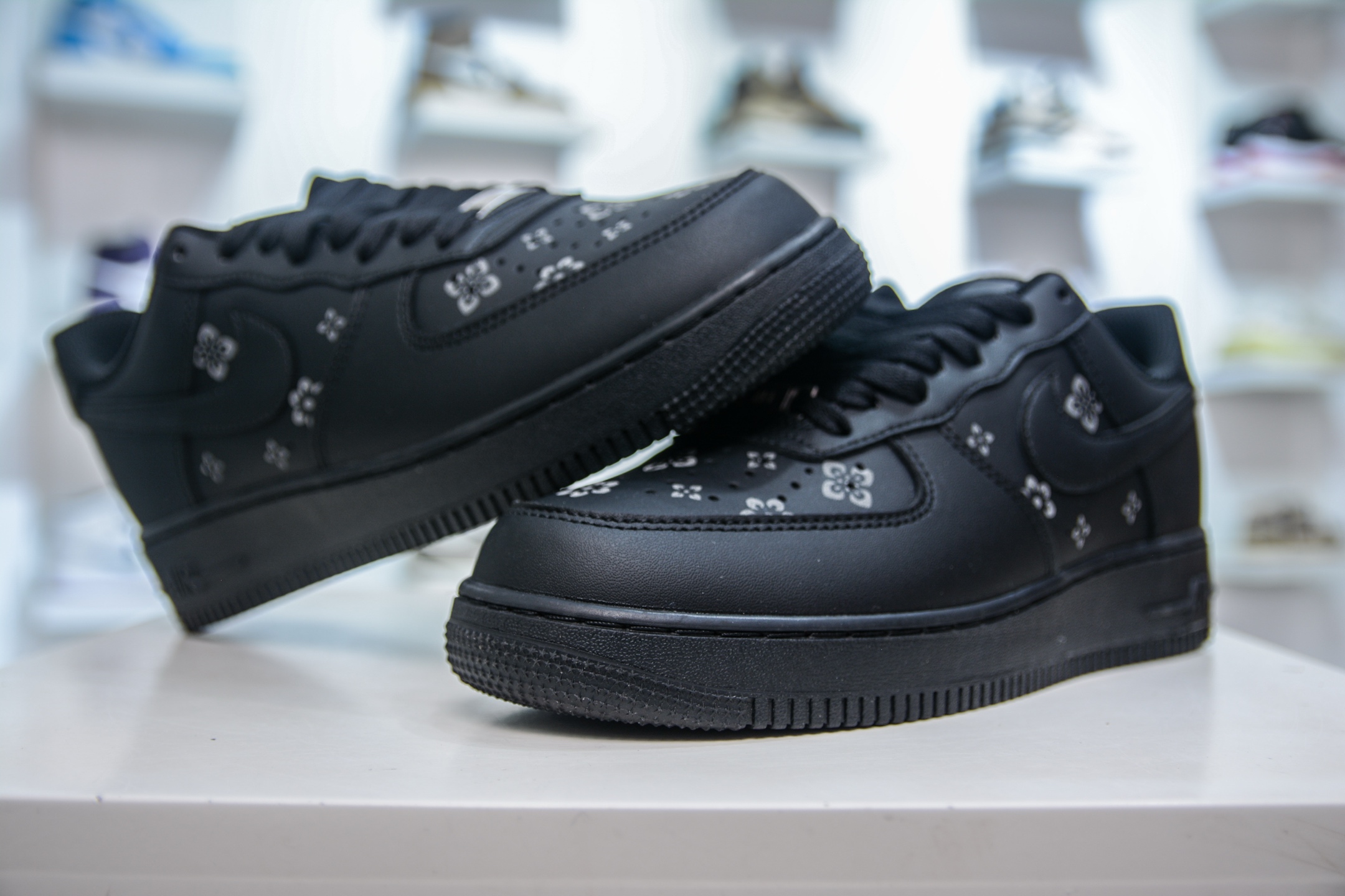 PB版 NK Air Force 1′07 Low 空军一号低帮百搭休闲运动板鞋 黑武士印花 315122-101