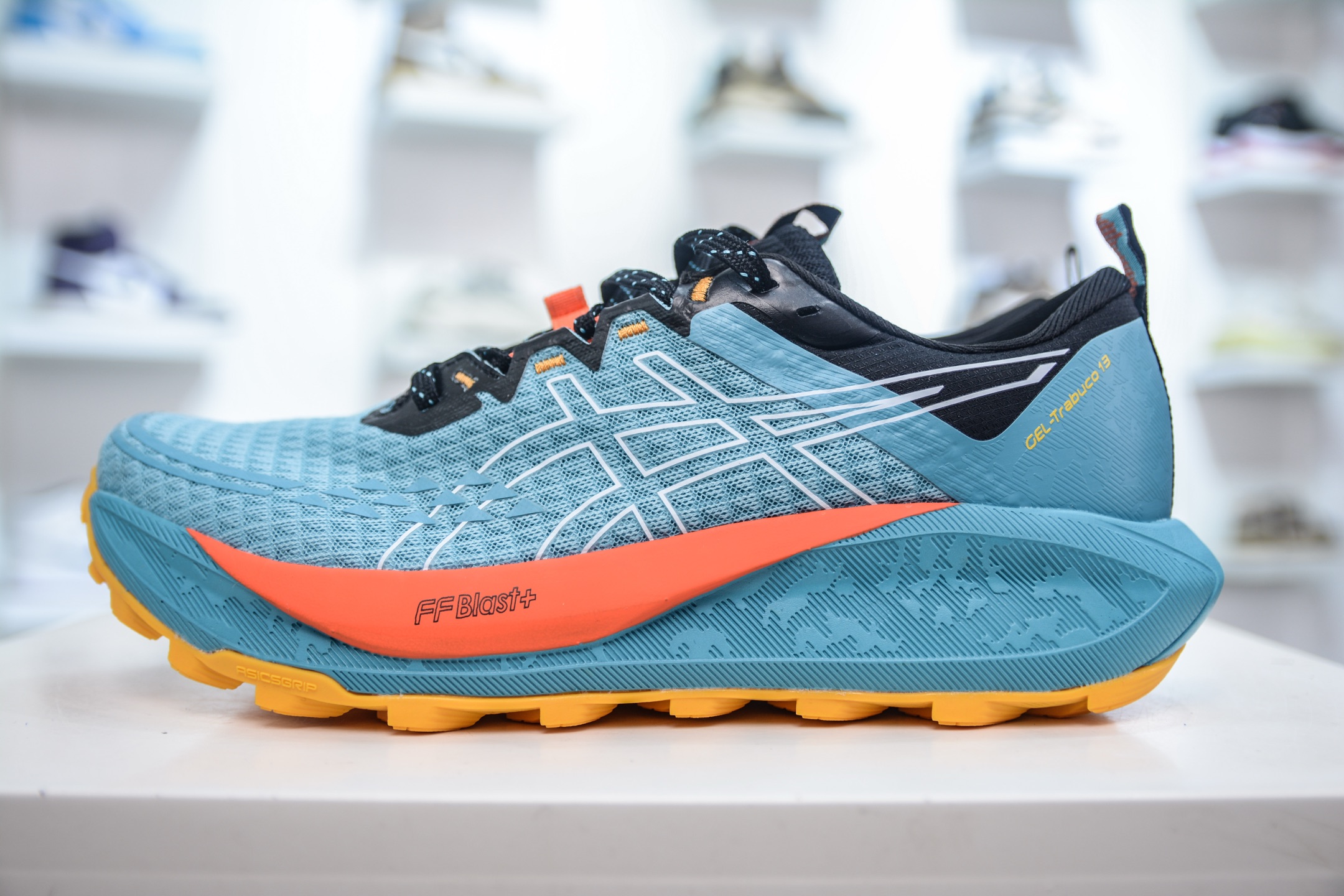 Asics Gel-Trabuco 13 复古亚瑟士透气休闲鞋缓震男子耐磨跑步鞋 1011B973-400