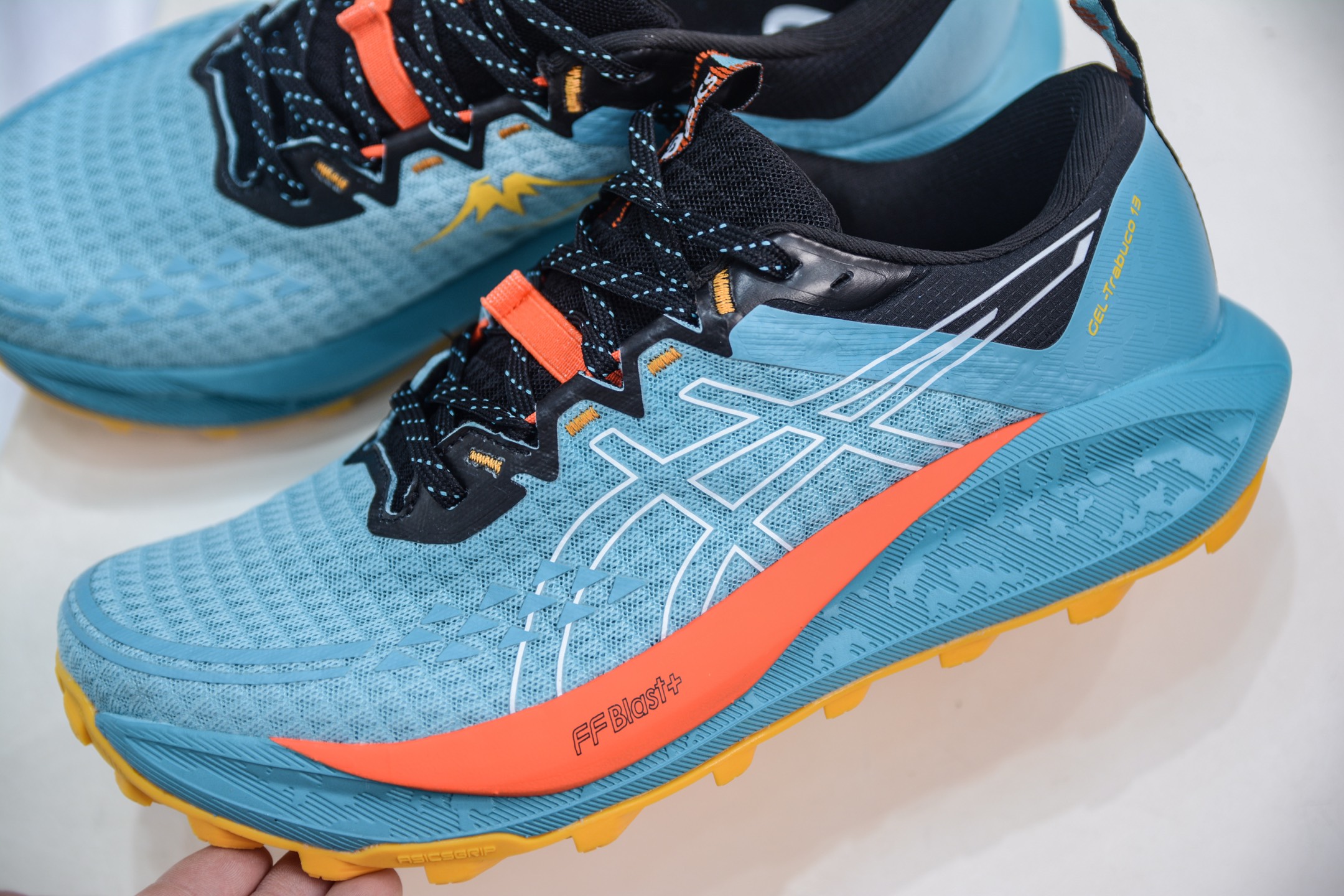 Asics Gel-Trabuco 13 复古亚瑟士透气休闲鞋缓震男子耐磨跑步鞋 1011B973-400