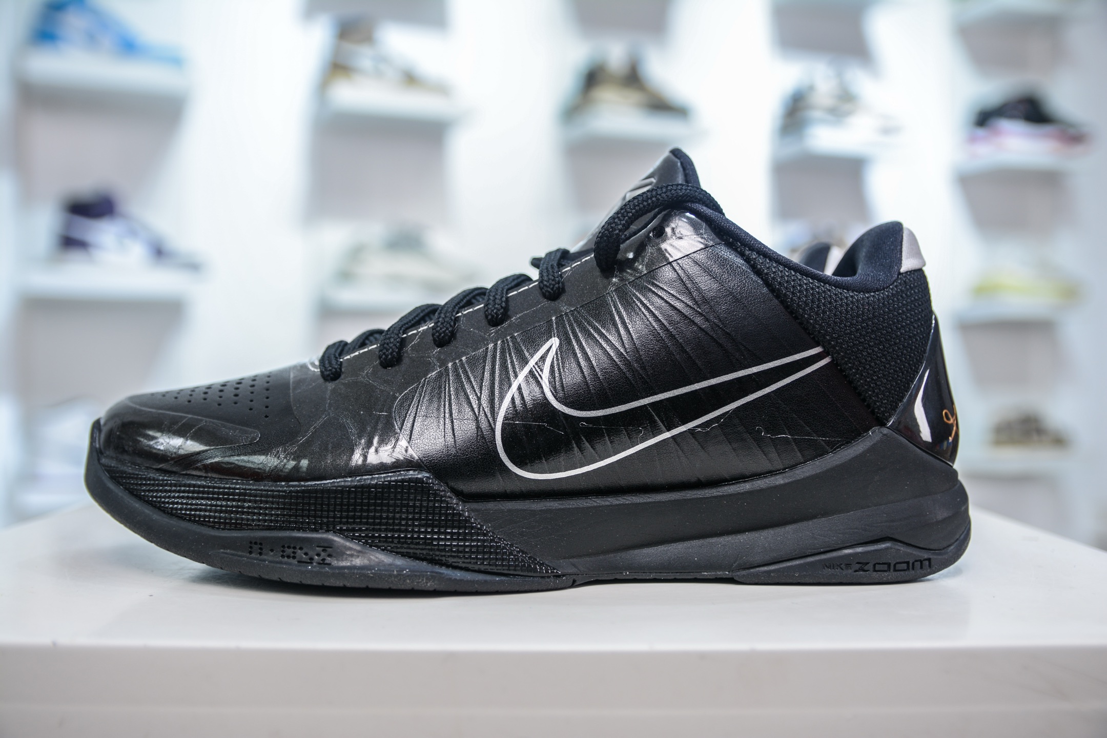 380 TOP纯原 NK Zoom Kobe 5 黑武士 Zoom Turbo气垫后掌EVA缓震 实战配置直接拉满 386430-003