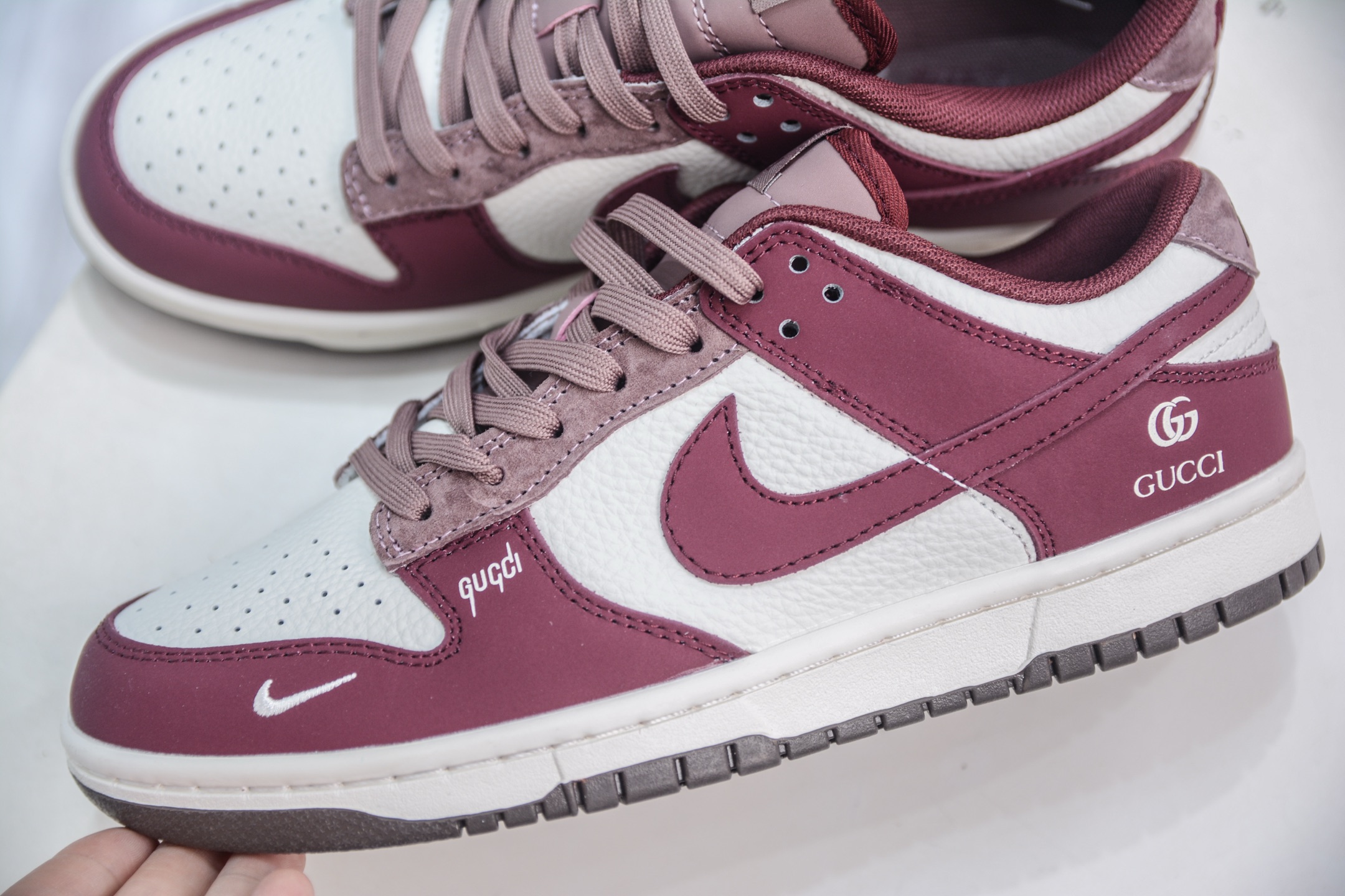 260 Nike SB Dunk Low x GUCCI 古驰联名-白酒红 FX1588-302