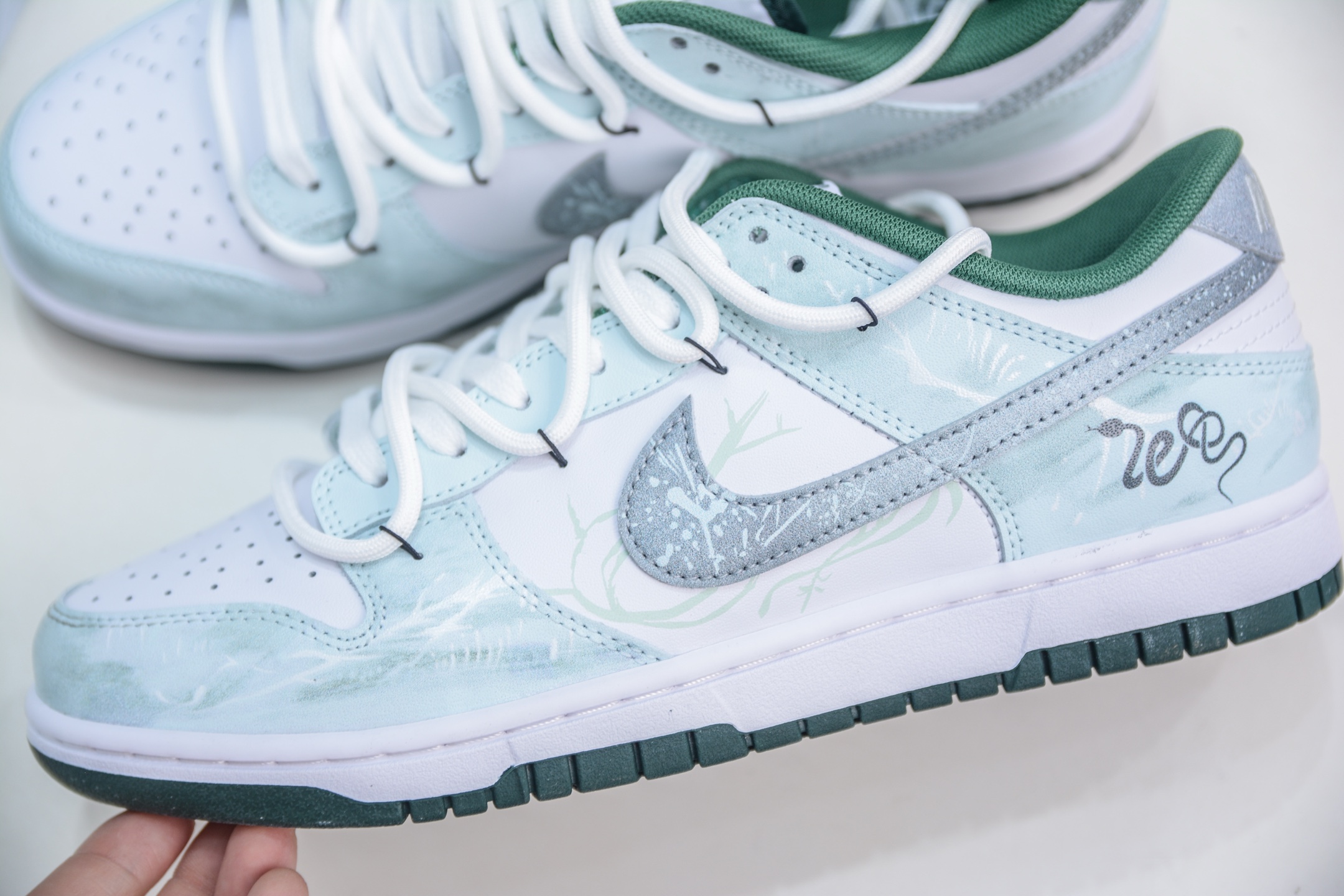 280 YC纯原 NK Dunk Low 青花蛇骨 国风 淡雅 淡青色 DD1391-101