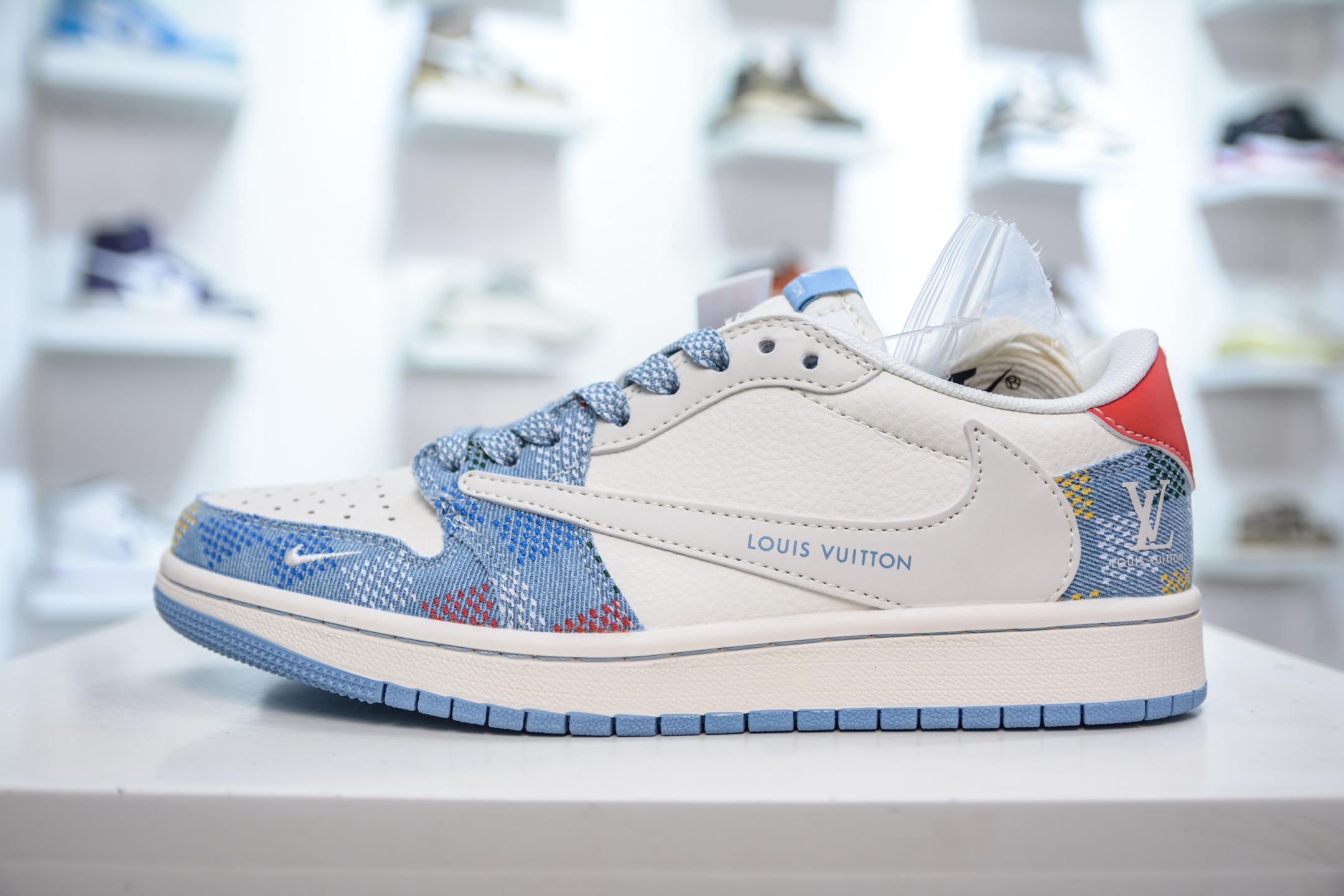 270 TS x Air Jordan x Louis Vuitton AJ1 Low 倒钩低帮LV联名-五彩帆布 FC1688-232