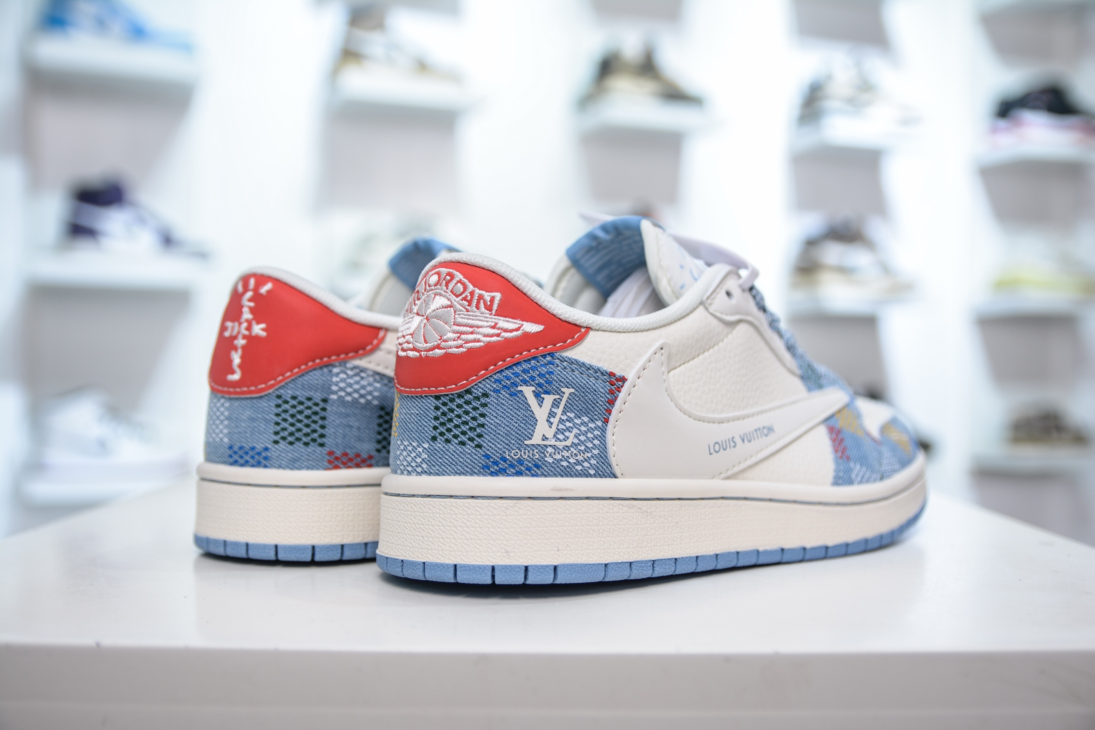 270 TS x Air Jordan x Louis Vuitton AJ1 Low 倒钩低帮LV联名-五彩帆布 FC1688-232