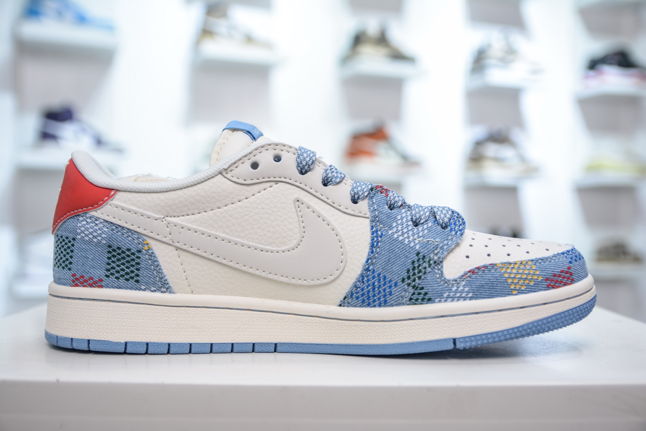 270 TS x Air Jordan x Louis Vuitton AJ1 Low 倒钩低帮LV联名-五彩帆布 FC1688-232