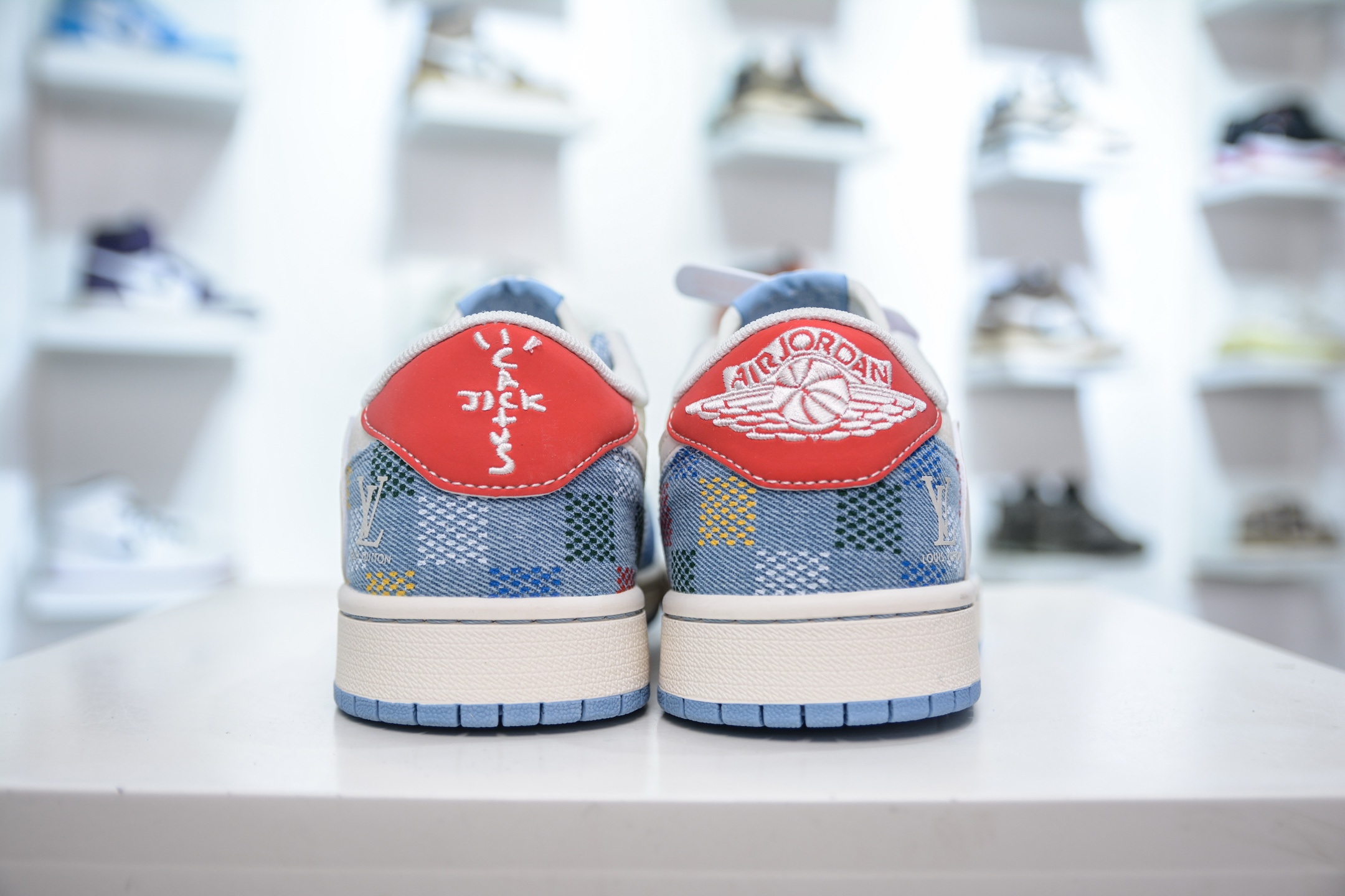 270 TS x Air Jordan x Louis Vuitton AJ1 Low 倒钩低帮LV联名-五彩帆布 FC1688-232