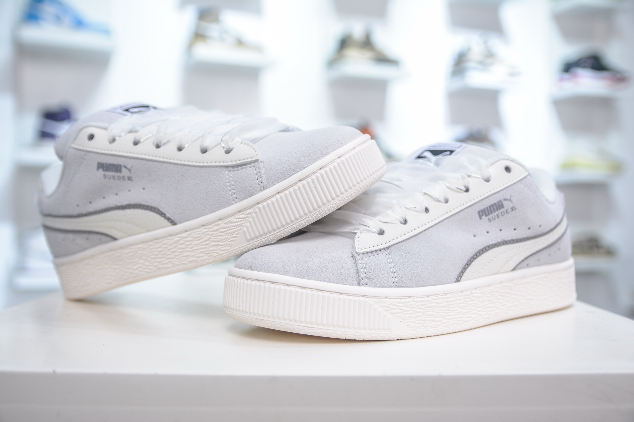  
PUMA Suede Low XLBlack Sliver 彪马经典明星系列低帮面包风复古百搭休闲运