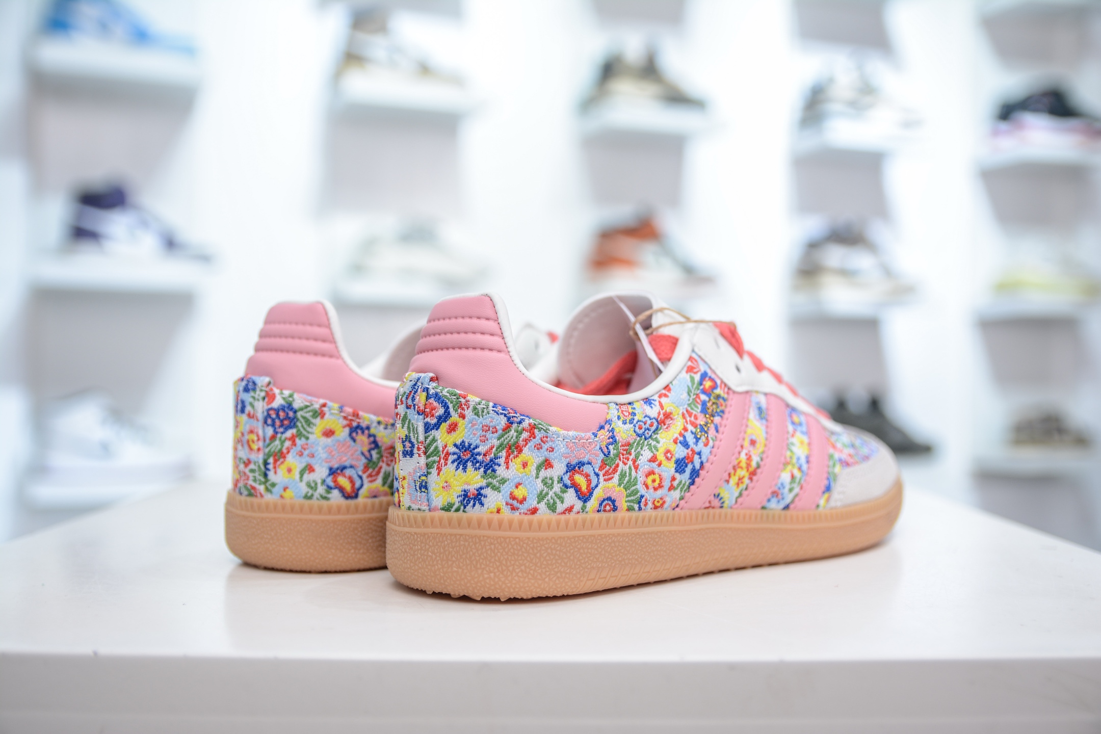 180 Liberty London x adidas originals SAMBA OG 灰粉 JI0280
