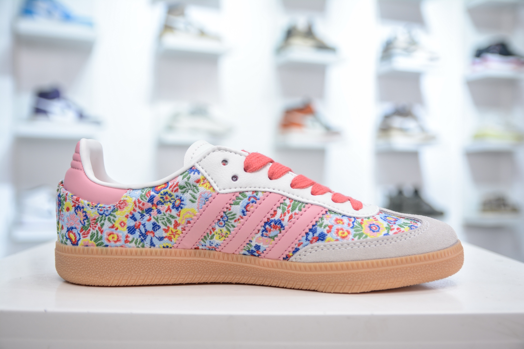 180 Liberty London x adidas originals SAMBA OG 灰粉 JI0280