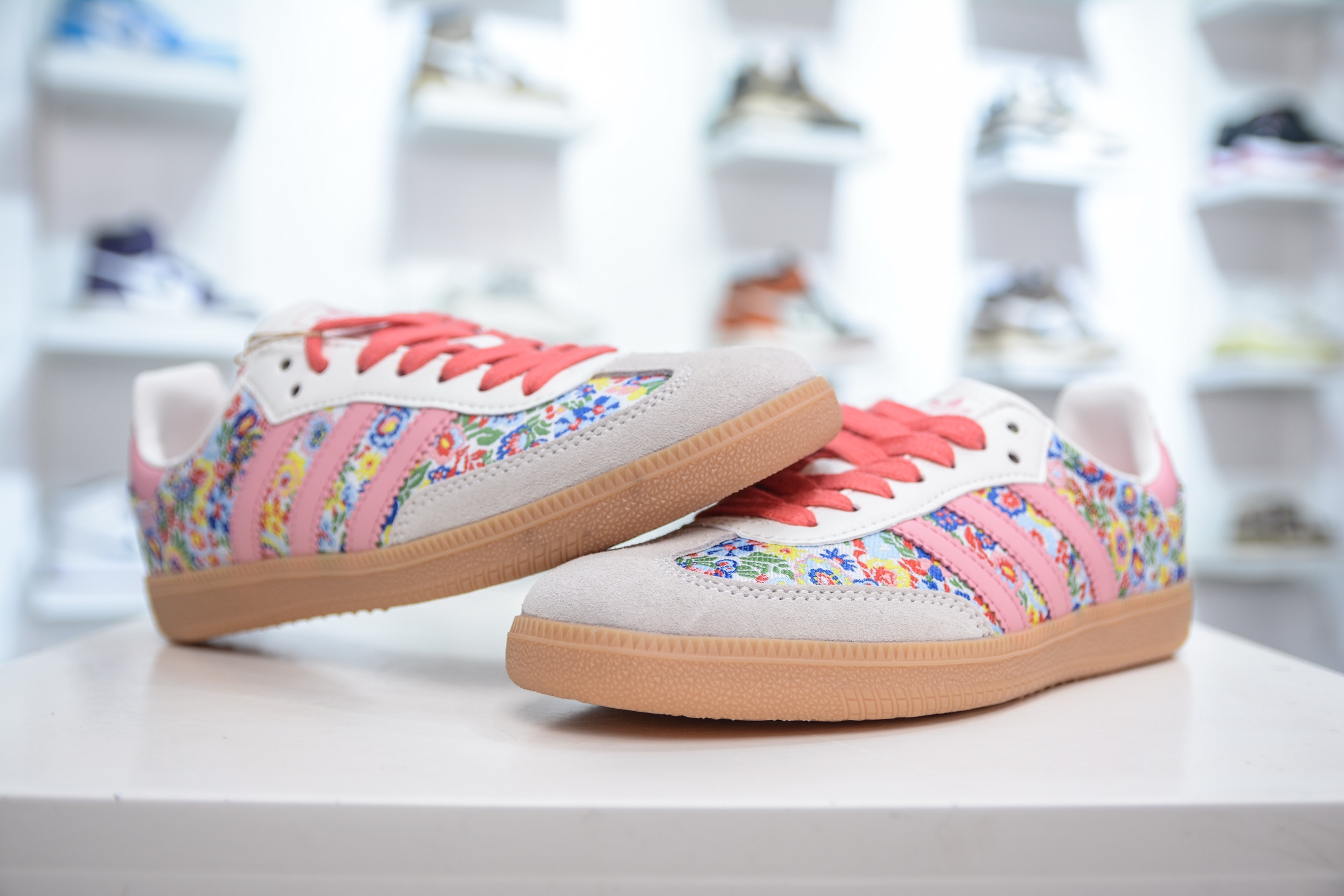 180 Liberty London x adidas originals SAMBA OG 灰粉 JI0280