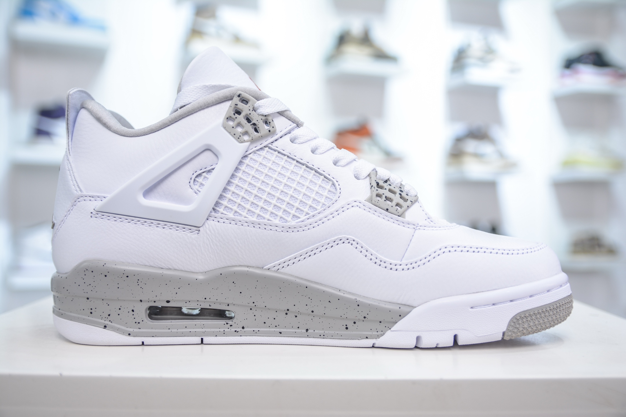 
OG纯原 Air Jordan AJ4 Retro 白灰奥利奥 耗时多个月巨作 重金购买原楦原纸板 确