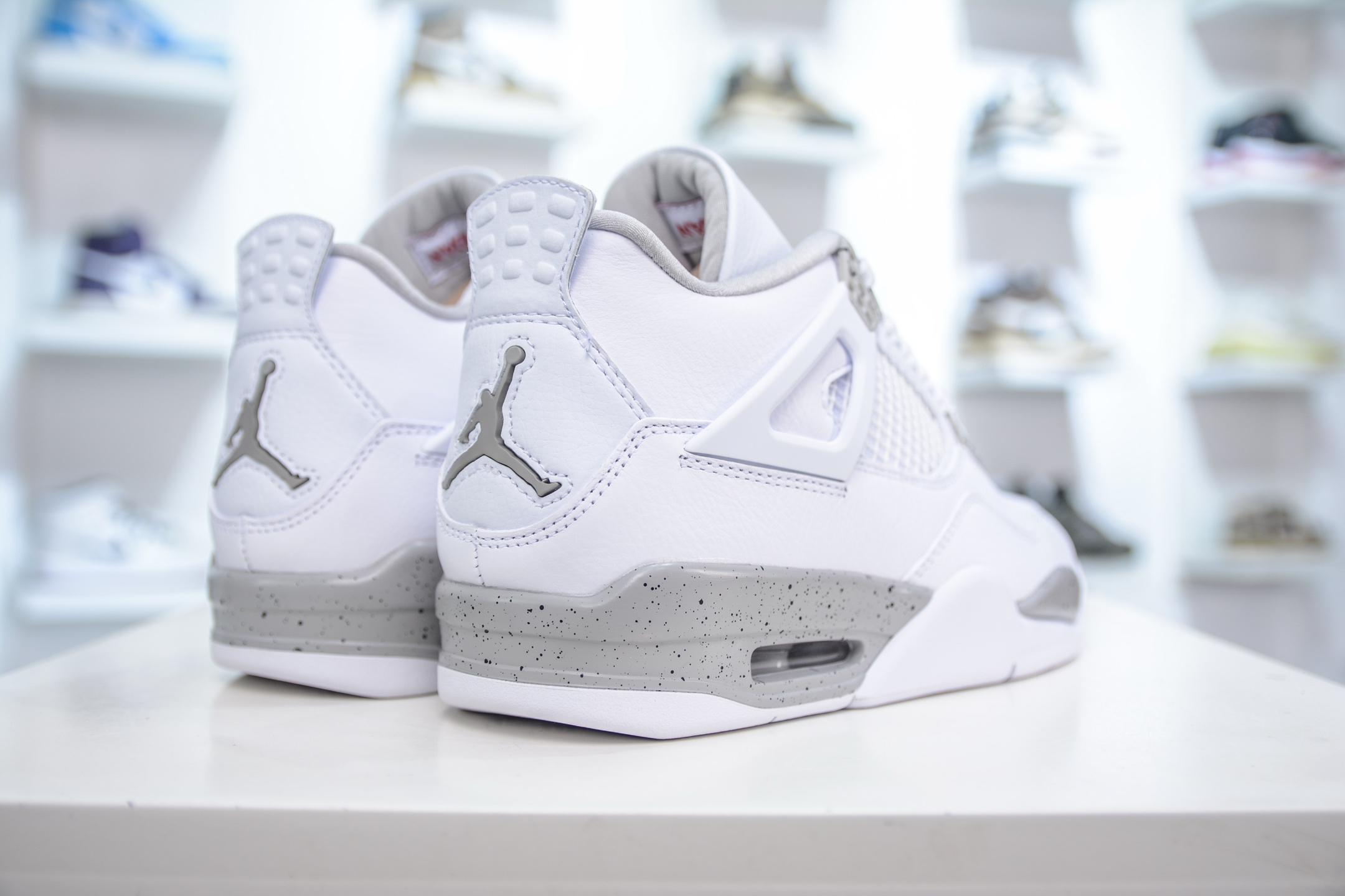 
OG纯原 Air Jordan AJ4 Retro 白灰奥利奥 耗时多个月巨作 重金购买原楦原纸板 确