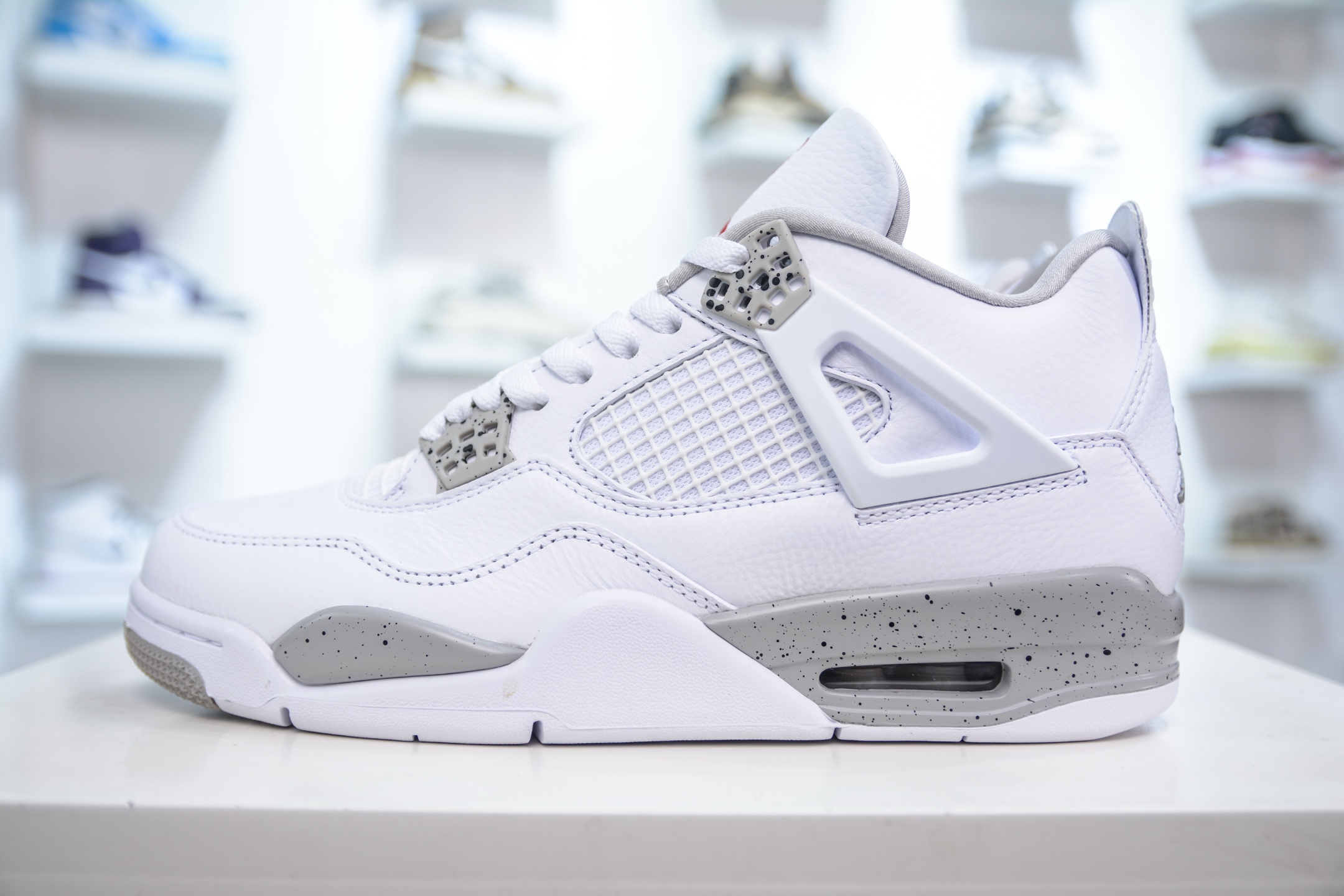 
OG纯原 Air Jordan AJ4 Retro 白灰奥利奥 耗时多个月巨作 重金购买原楦原纸板 确