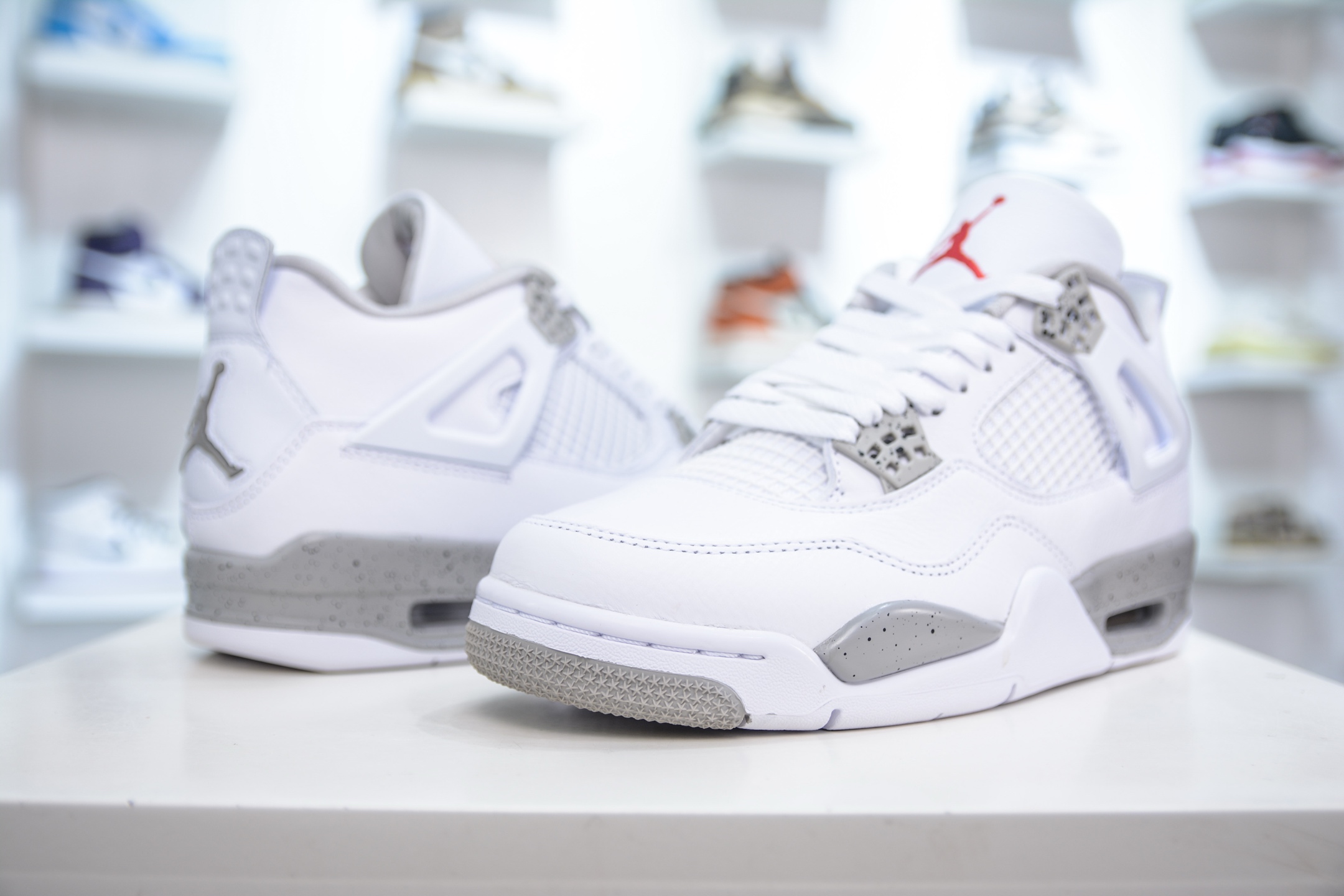 
OG纯原 Air Jordan AJ4 Retro 白灰奥利奥 耗时多个月巨作 重金购买原楦原纸板 确
