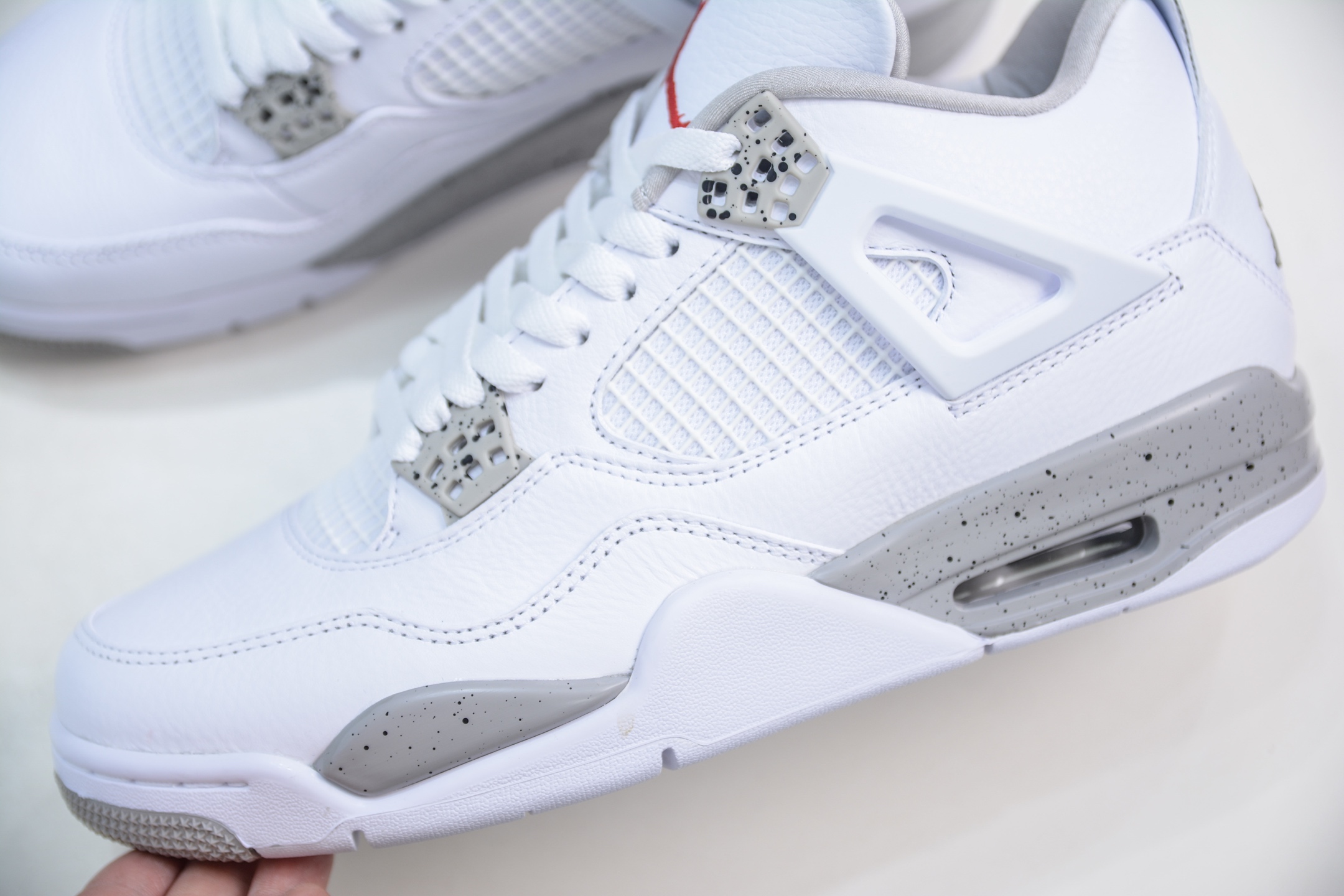 
OG纯原 Air Jordan AJ4 Retro 白灰奥利奥 耗时多个月巨作 重金购买原楦原纸板 确
