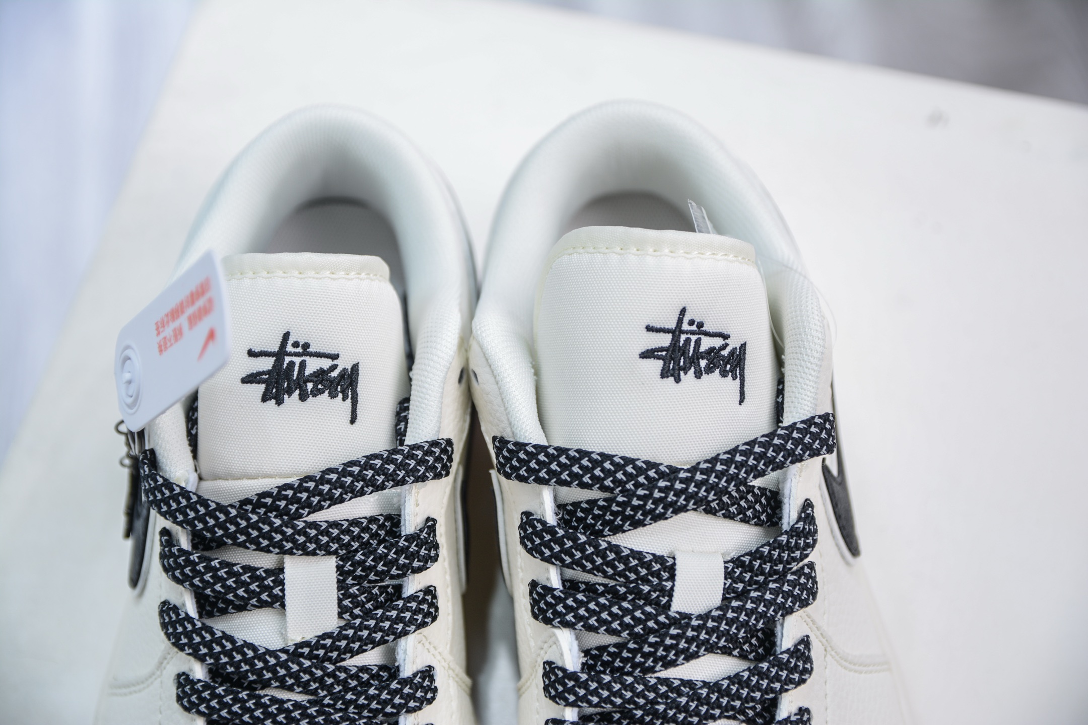 Air Jordan 1 Retro Low x Stussy Collab - Cream/Black, Premium Leather 8 i1747246619273 1861 0 7