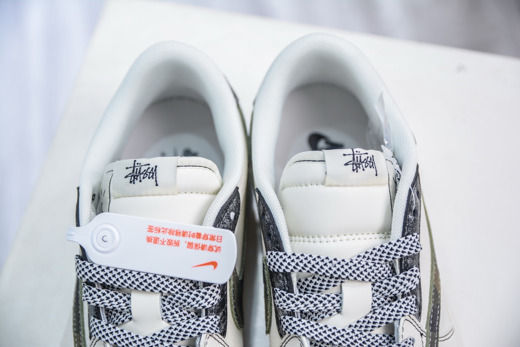 TS x Air Jordan x Stussy Air Jordan 1 Low - Camo Swoosh Custom Sneakers 8 i1747246676831 981 0 7