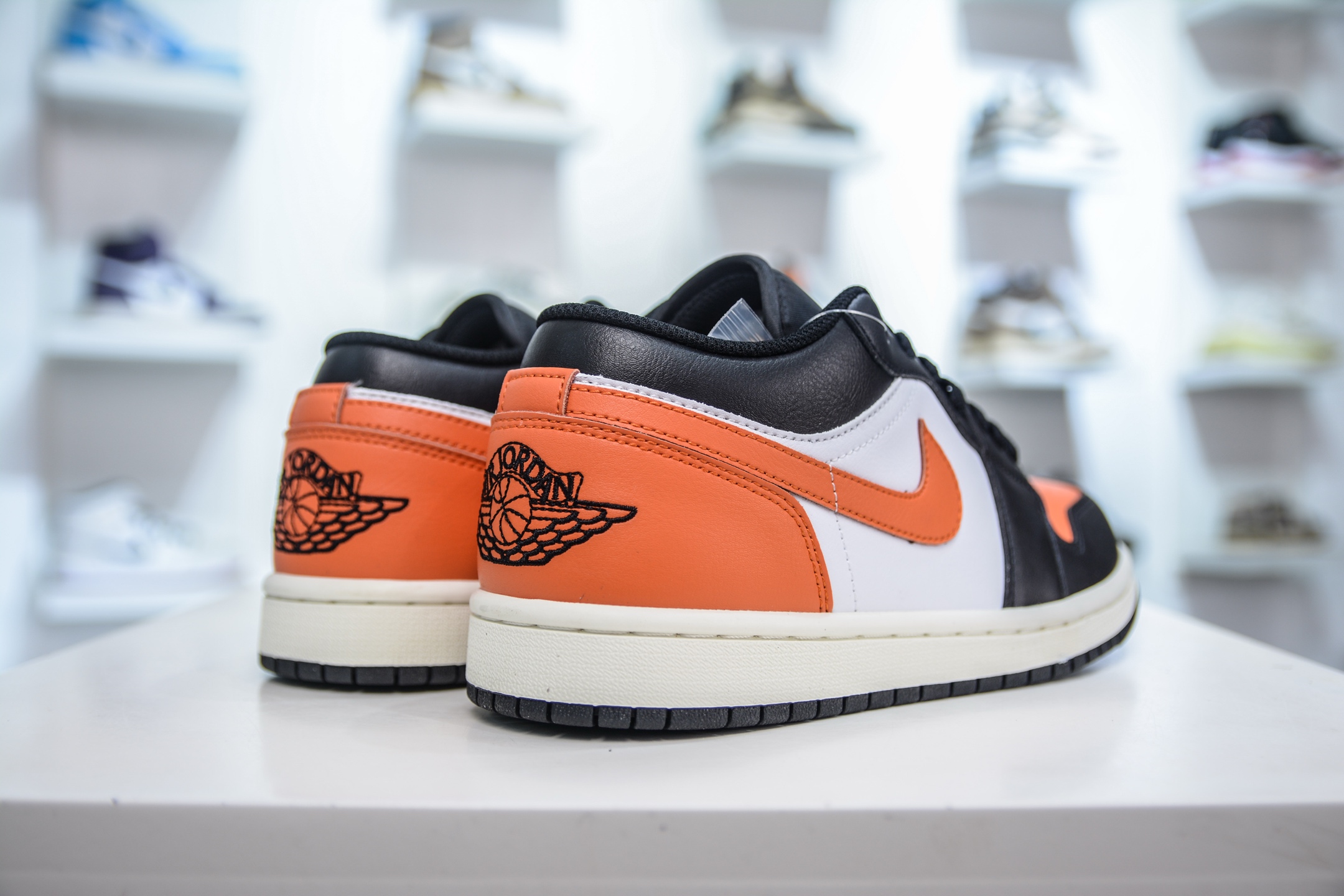 Air Jordan 1 Low Black/White/Orange Basketball Shoes - Style 553558-081 6 i1747247172955 8432 0 5