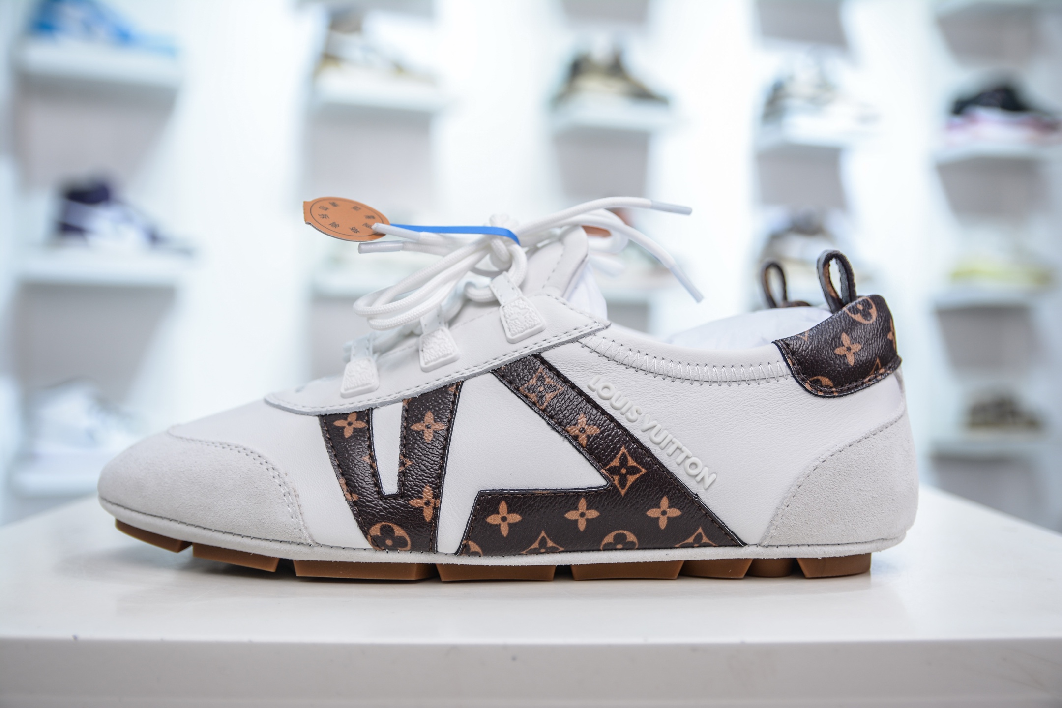 Louis Vuitton Sneakerina White Leather Ballet Shoes Women's Size 35-40
