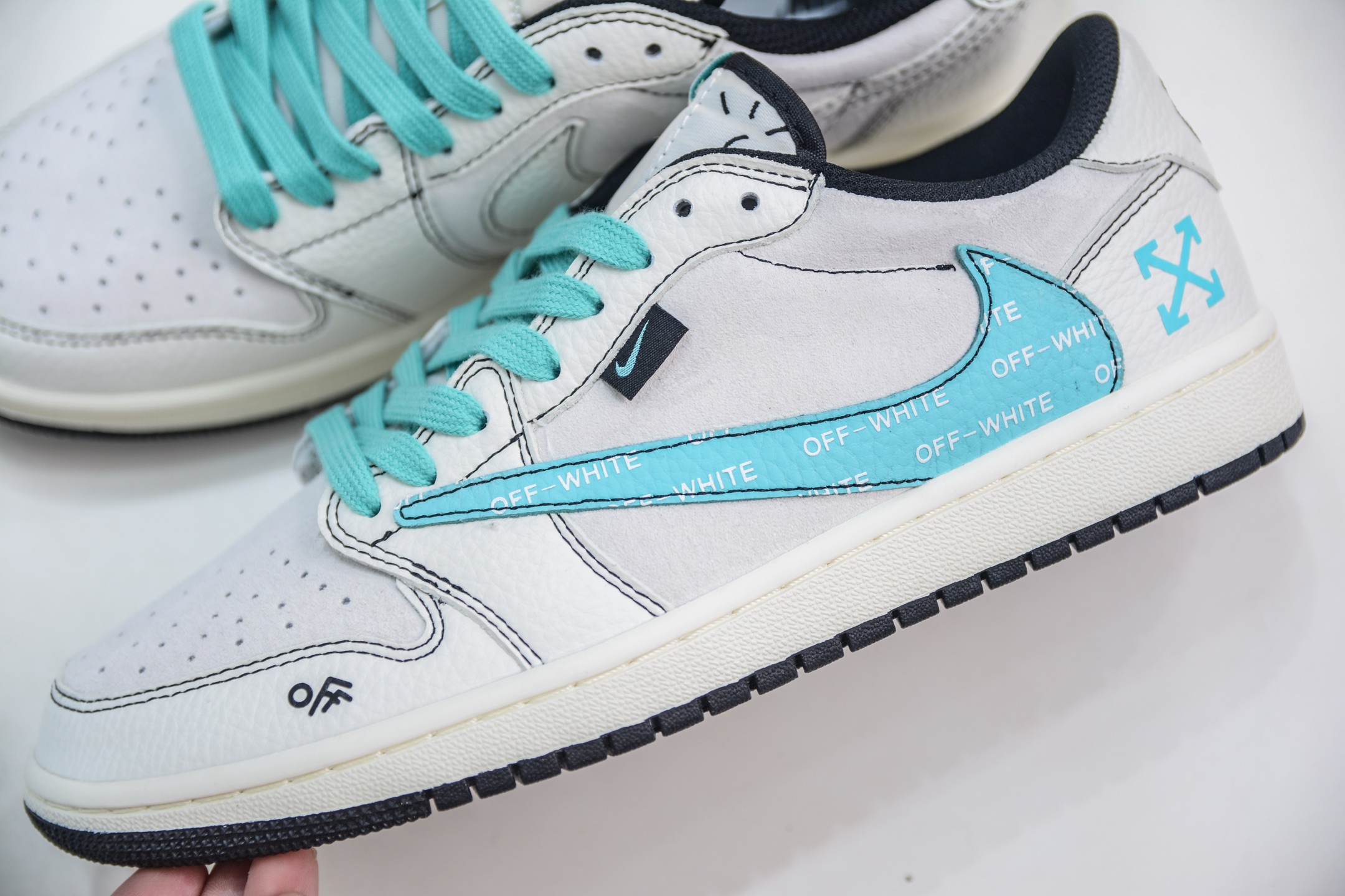 270 TS x Air Jordan x OFF-WHITE AJ1 Low 倒钩低帮OW联名 XZ5749-005