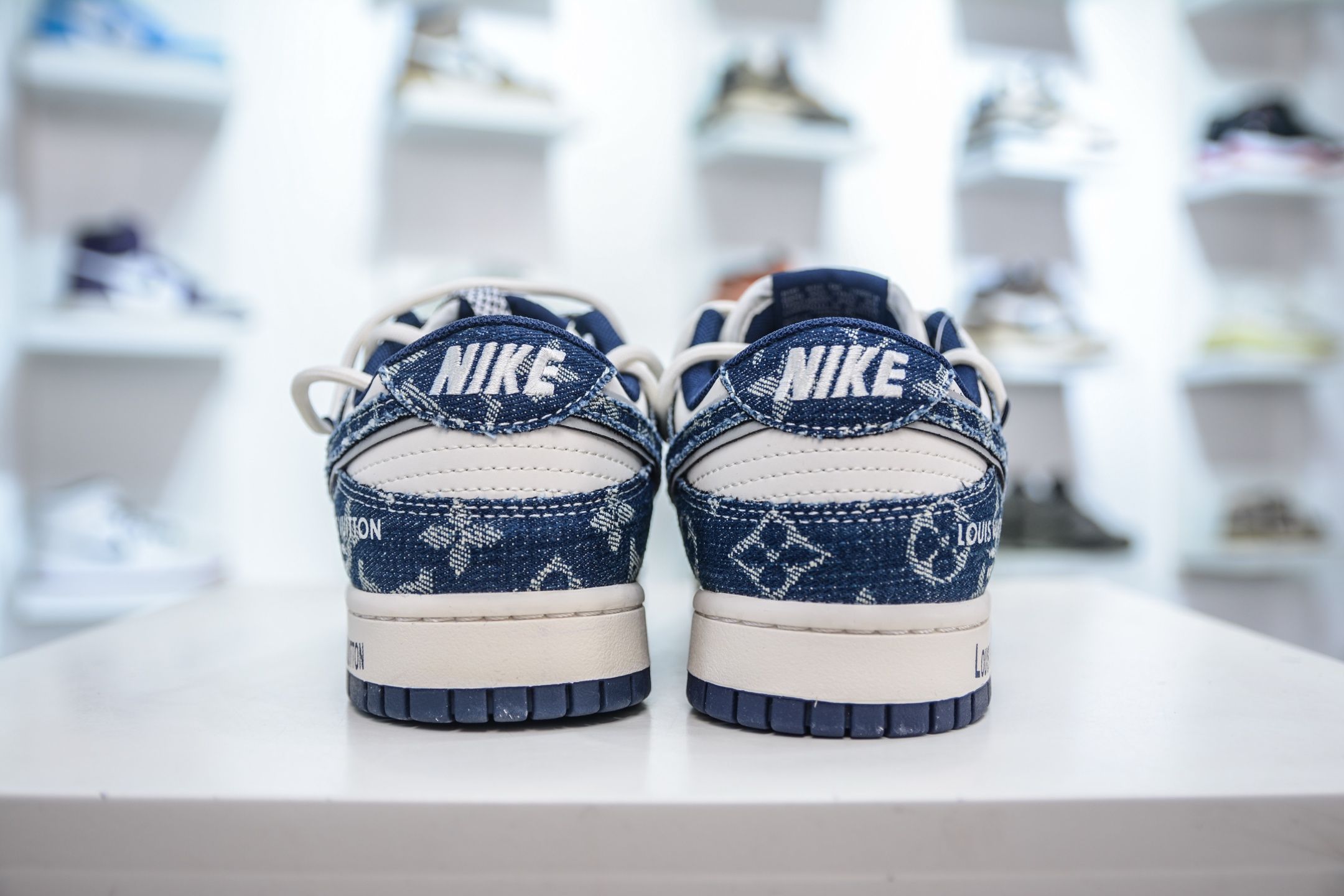 300 Nike SB Dunk Low x Louis Vuitton LV联名-白蓝牛仔绑带 YX5066-321