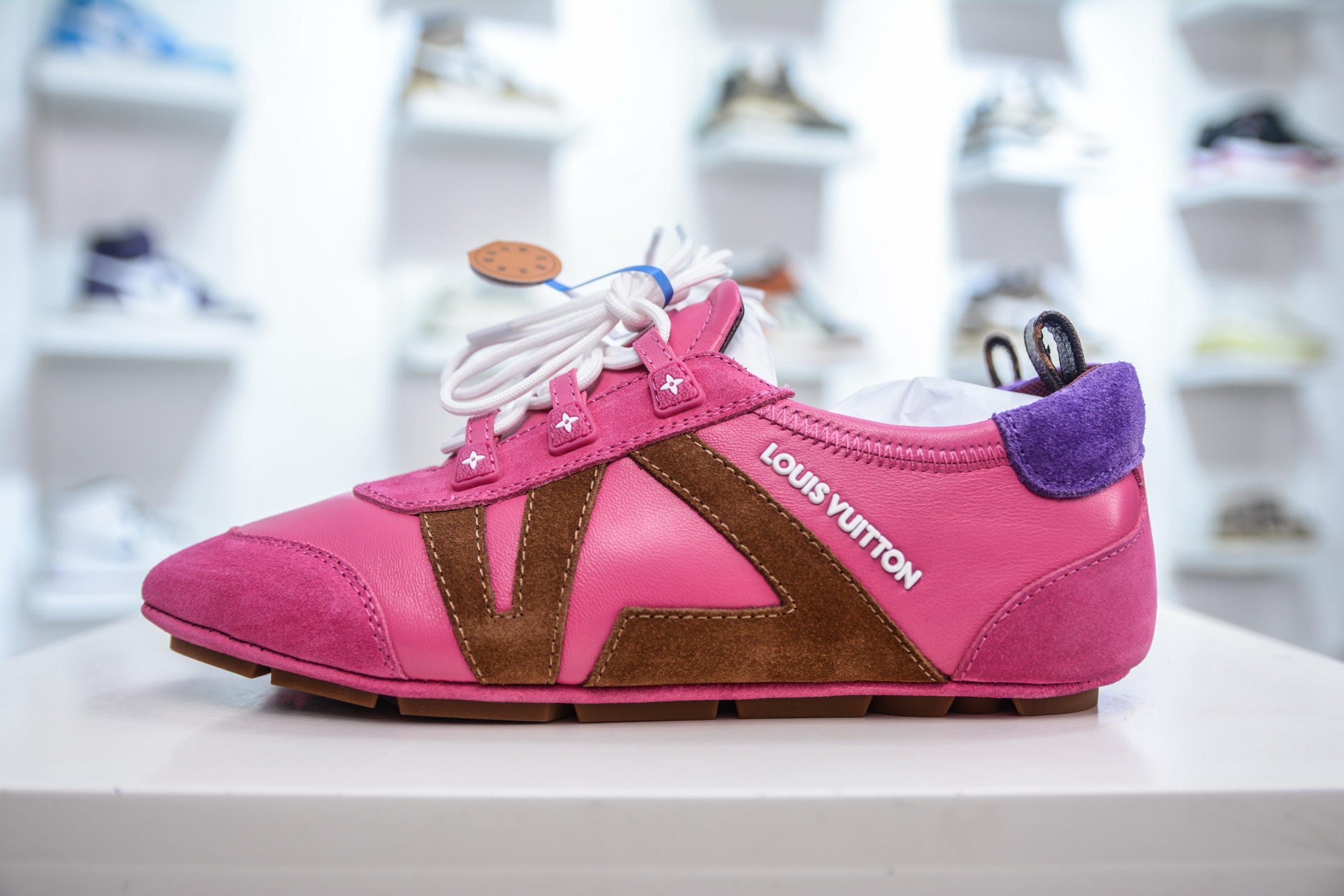 Louis Vuitton Sneakerina Ballet Shoes - Pink Leather, Sacchetto Craft