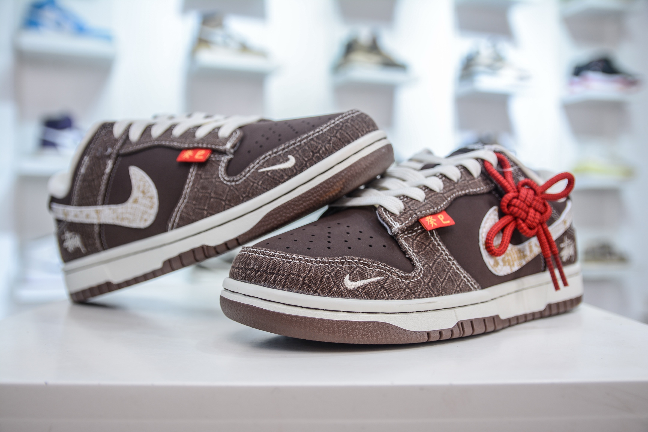 200 Stussy x NIKE Dunk Low 低帮蛇年限定 斯图西联名-棕米鳞纹 CH8311-281