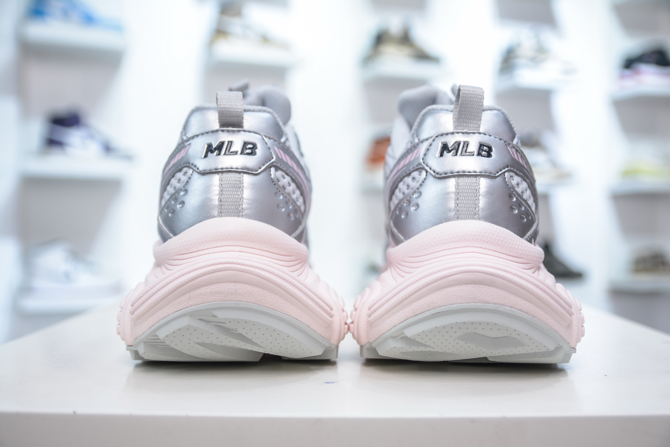 MLB Winner Chunky Sneakers Pink, Silver Lightweight Breathable Mesh Size 36-39 2 i1747590621634 4040 0 1