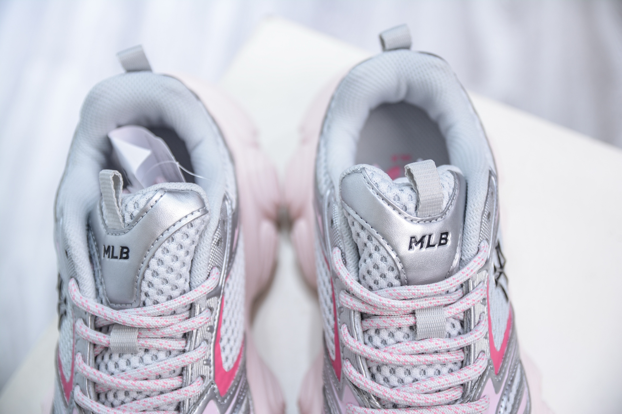 MLB Winner Chunky Sneakers Pink, Silver Lightweight Breathable Mesh Size 36-39 8 i1747590628502 9452 0 7