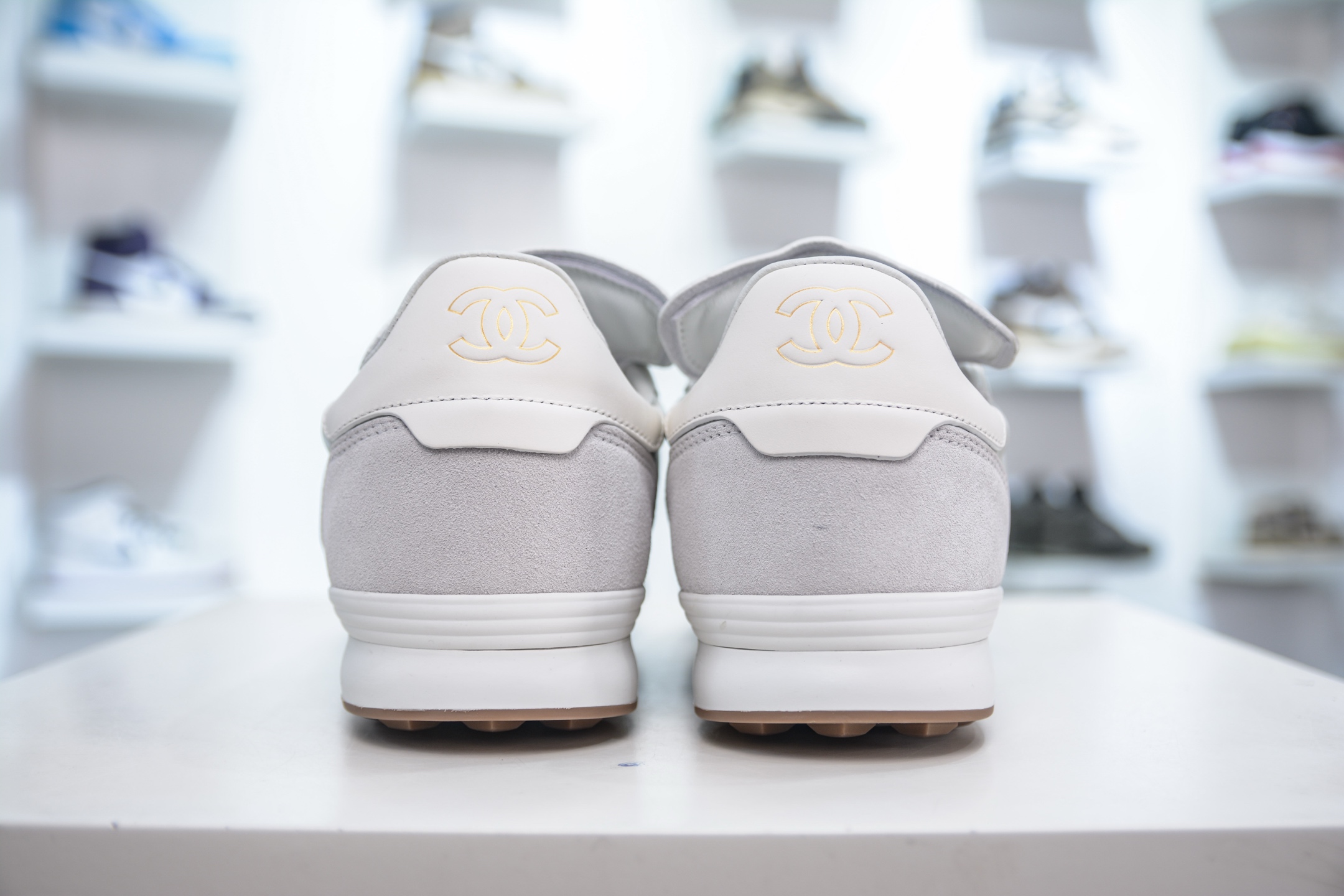 Chanel Women's White Leather & Suede Round Toe Low Top Sneakers 2 i1747594058978 5749 0 1
