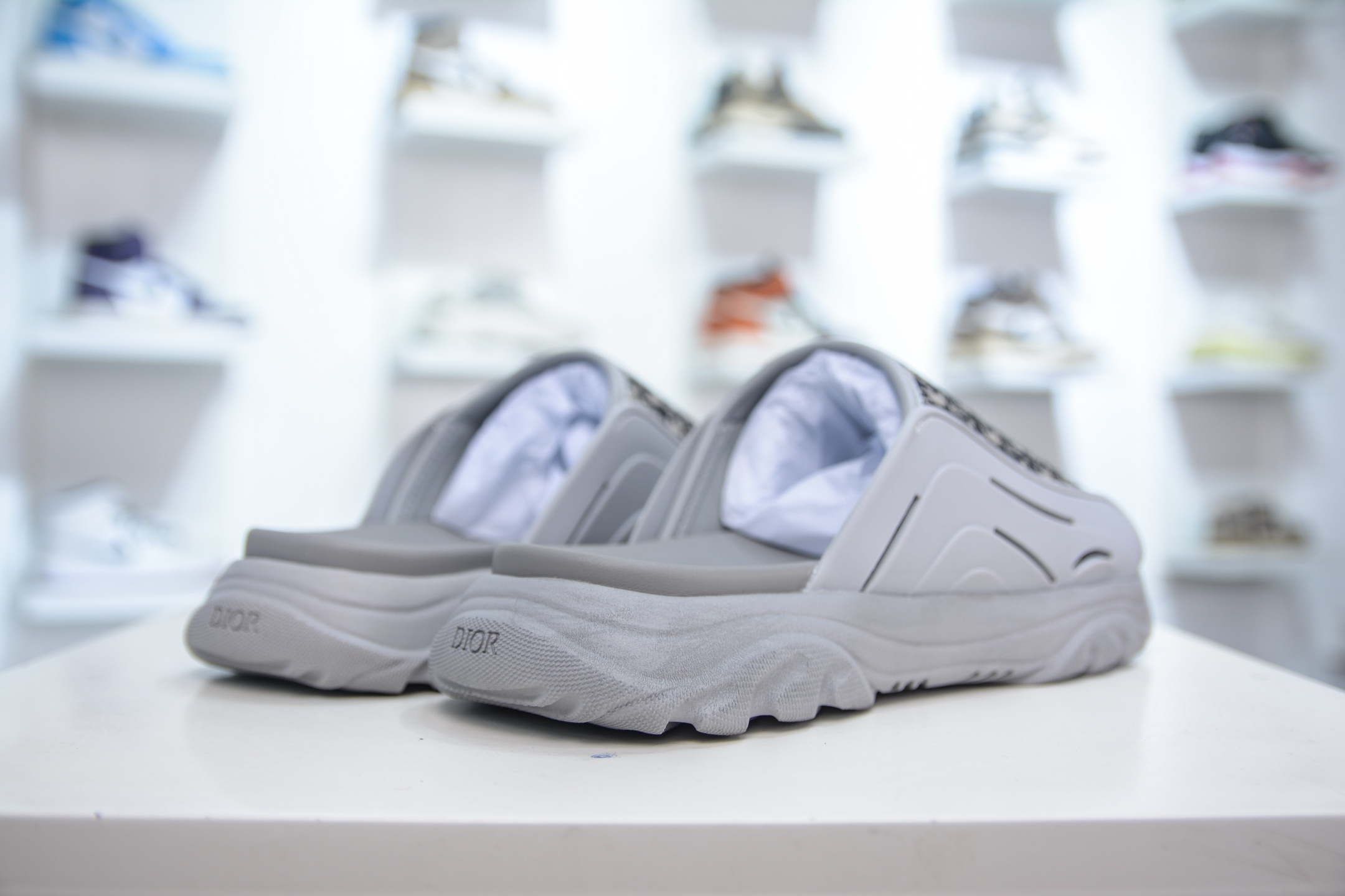 Dior H-Town Oblique Rubber Slides Sandals Thick Sole - Available in Multiple Sizes 7 i1747594600070 2785 0 5