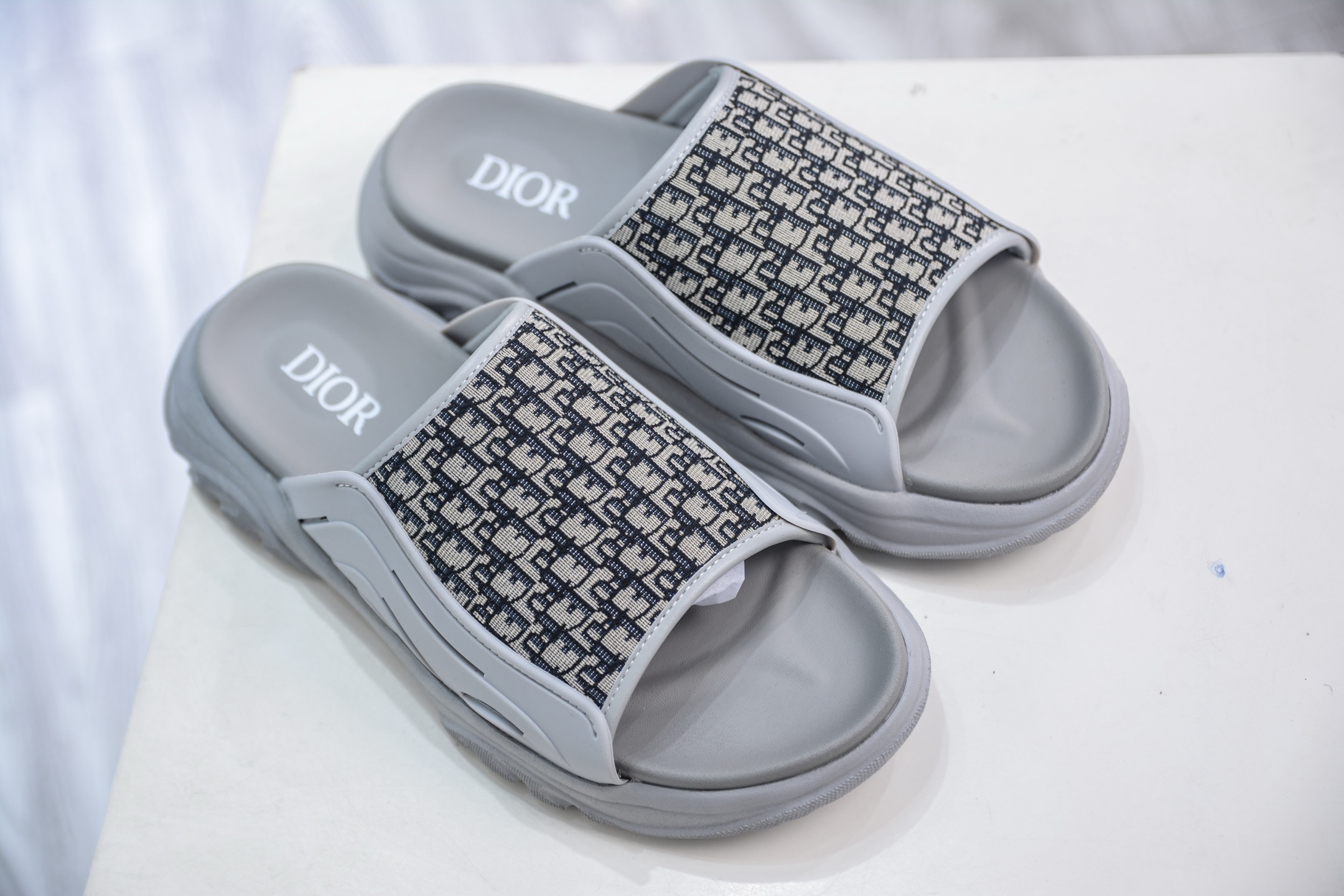 Dior H-Town Oblique Rubber Slides Sandals Thick Sole - Available in Multiple Sizes 8 i1747594602948 162 0 6