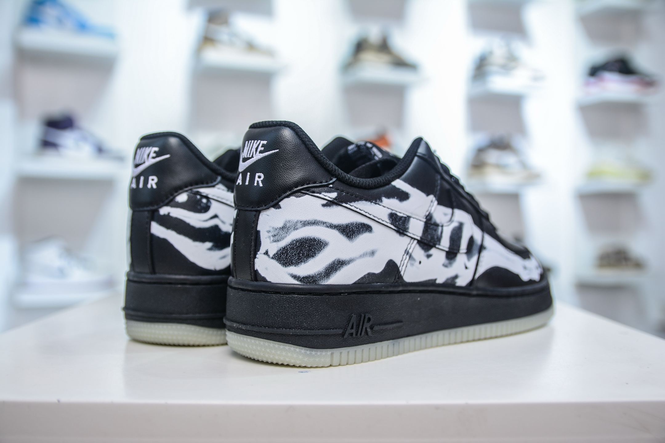 180 PB版 NK Air Force 1 Low 07 万圣节 透视骨骼 夜光骨头 空军一号低帮百搭休闲运动板鞋 BQ7541-001