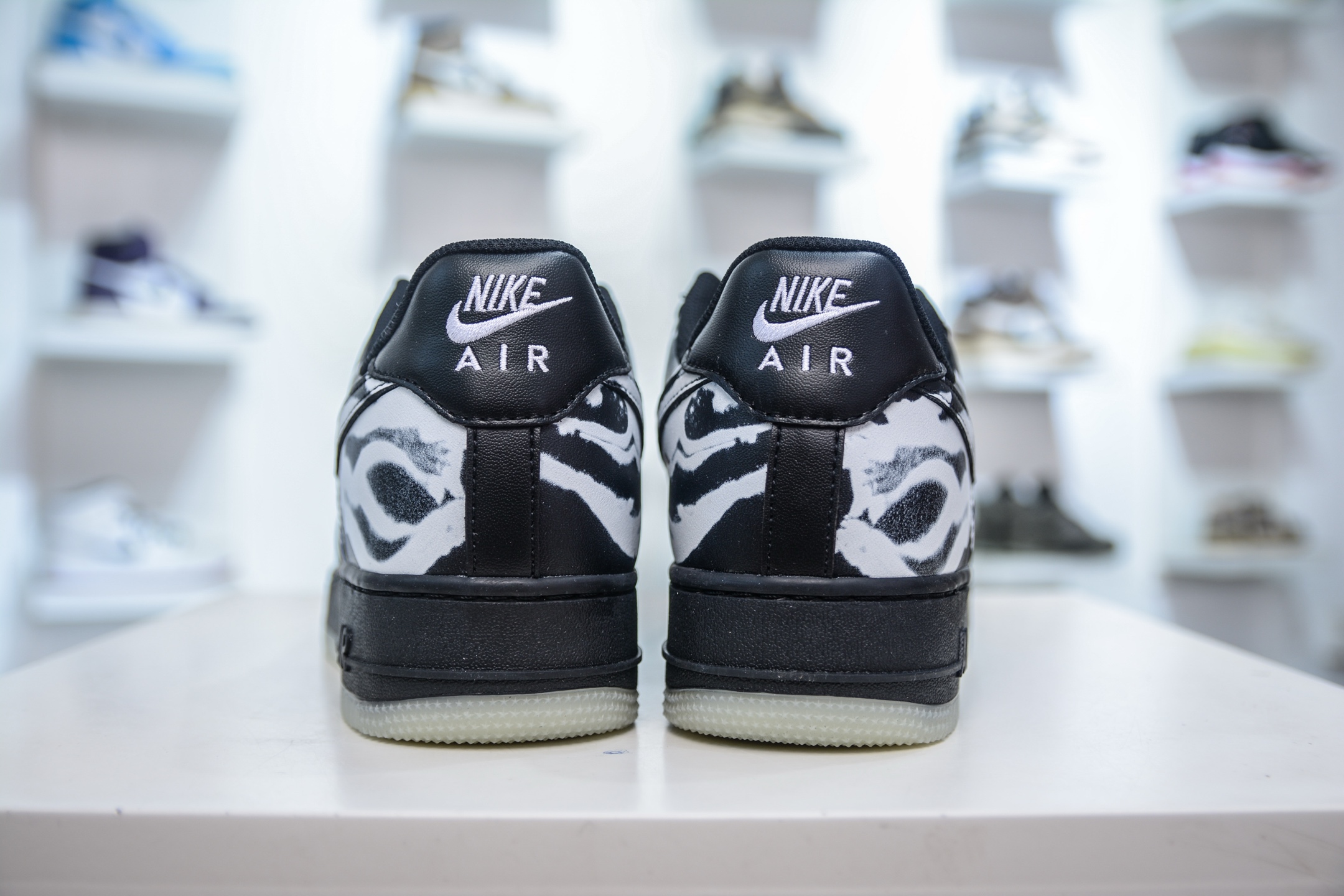 180 PB版 NK Air Force 1 Low 07 万圣节 透视骨骼 夜光骨头 空军一号低帮百搭休闲运动板鞋 BQ7541-001