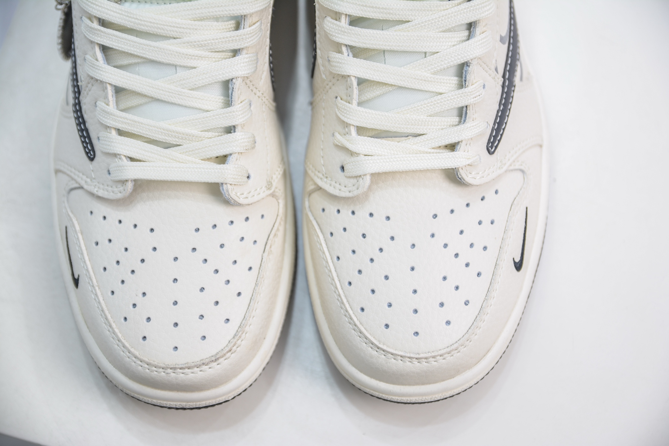 270 TS x Air Jordan x Fragment Design AJ1 Low 倒钩低帮联名藤原浩闪电-虚影黑勾 LD2025-029