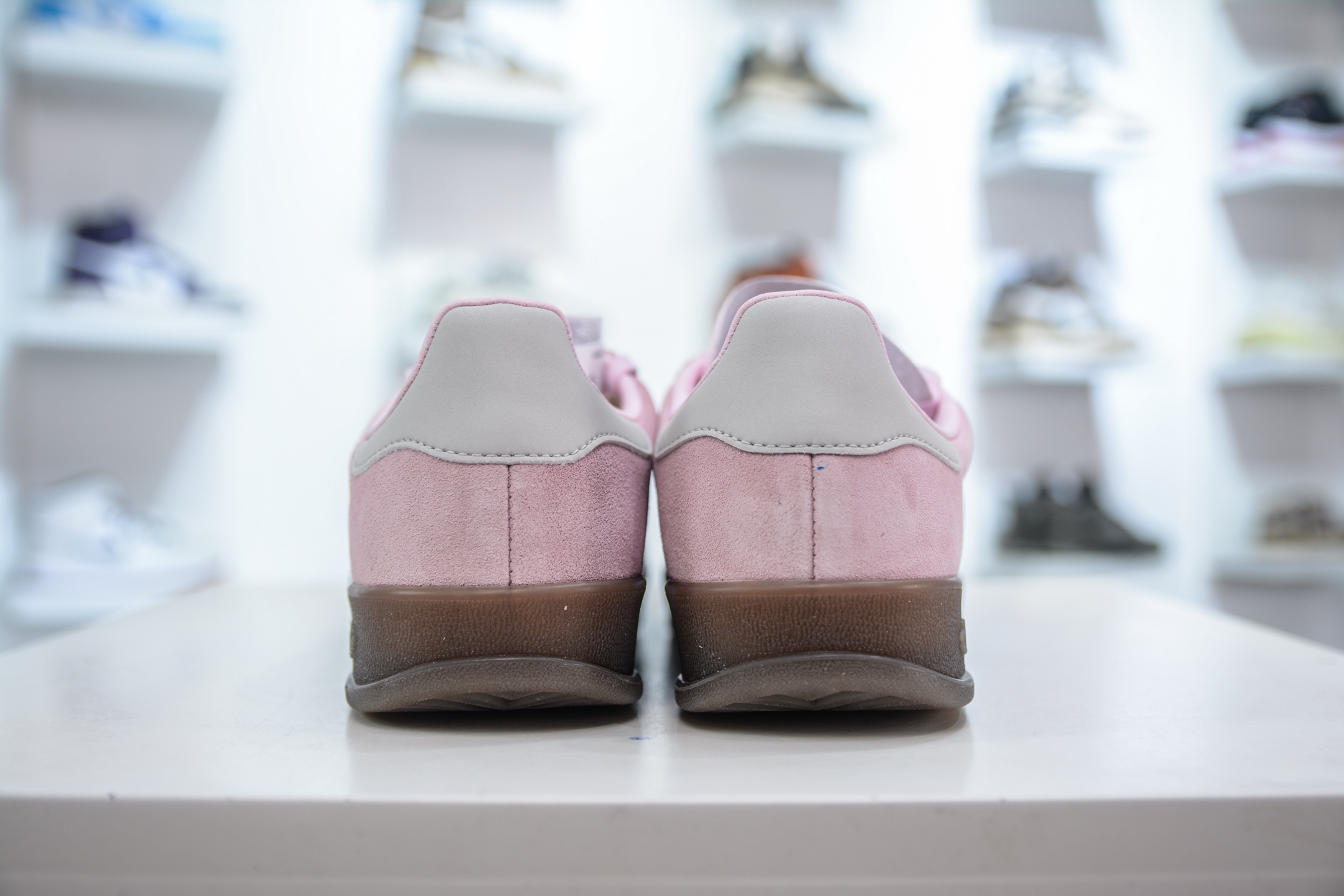 200 CS版 AD Original Gazelle Indoor Trainers 瞪羚室内鞋系列低帮复古百搭休闲运动德训风板鞋 粉黑色 JI2716