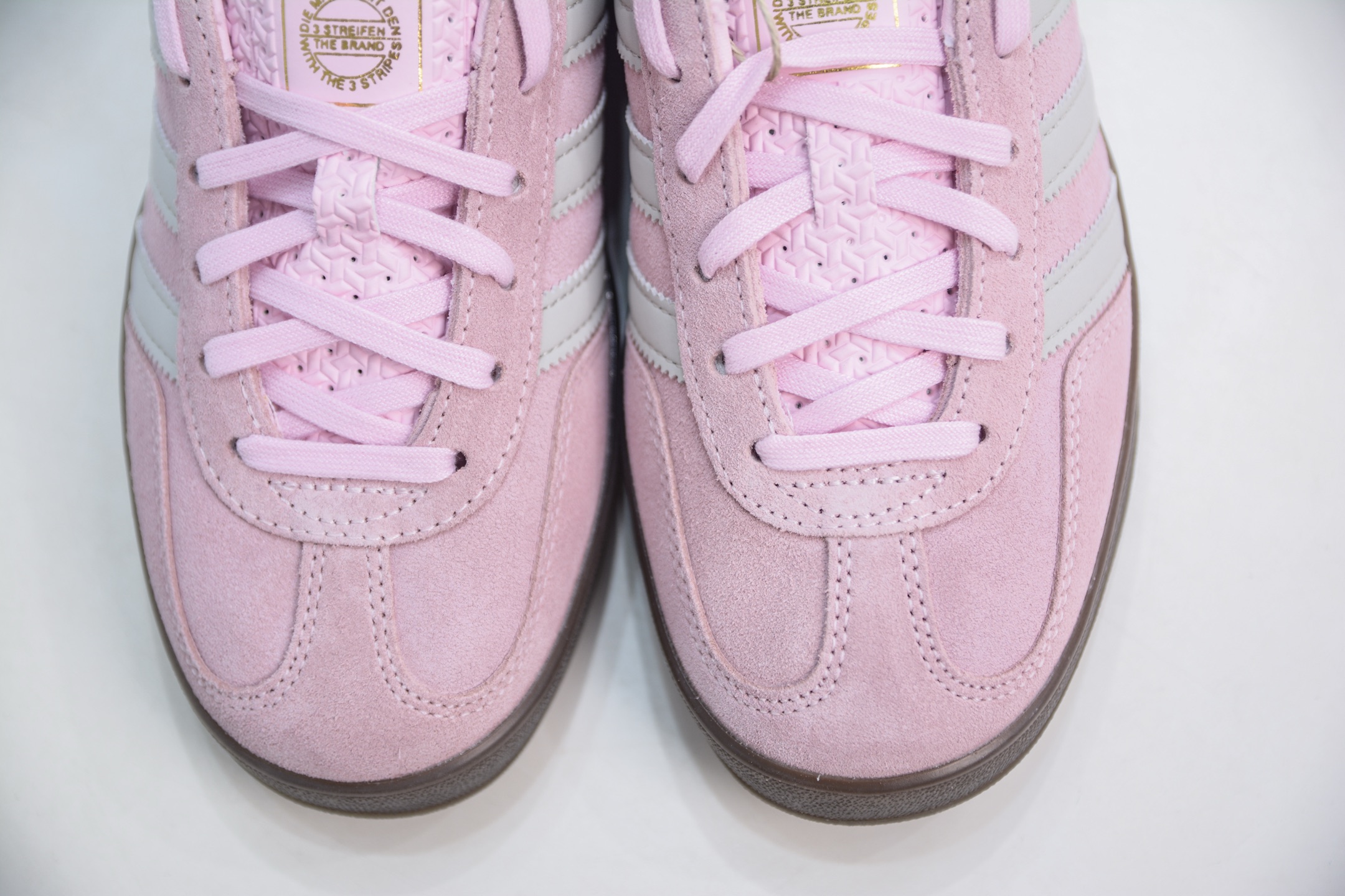 200 CS版 AD Original Gazelle Indoor Trainers 瞪羚室内鞋系列低帮复古百搭休闲运动德训风板鞋 粉黑色 JI2716