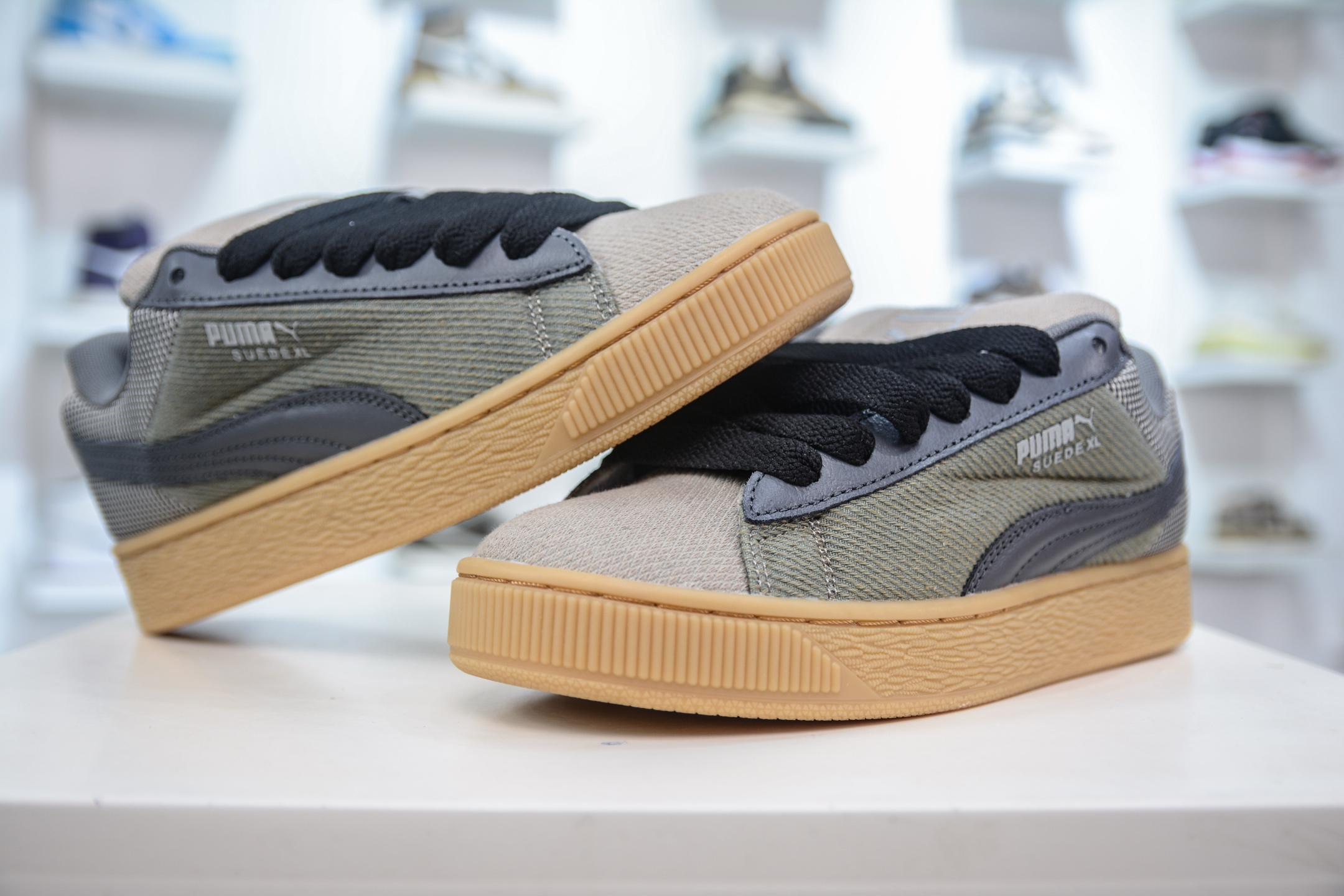 170 PUMA Suede XL 厚鞋舌轻便防滑低帮板鞋 398397-02