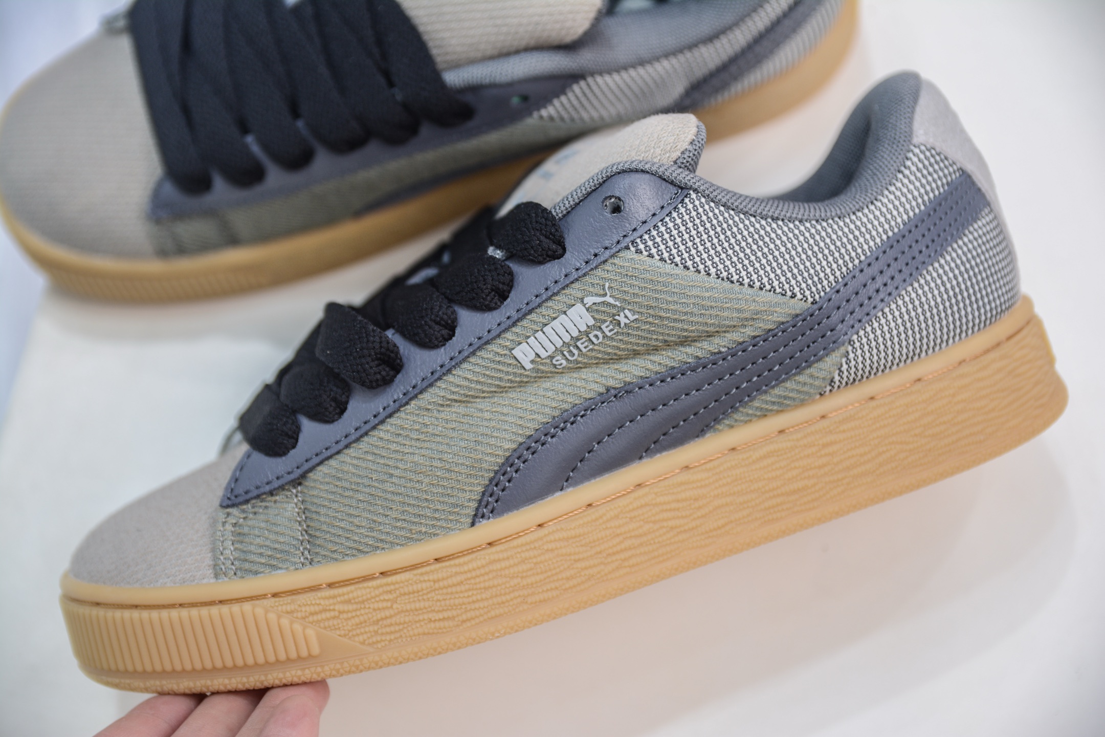 170 PUMA Suede XL 厚鞋舌轻便防滑低帮板鞋 398397-02