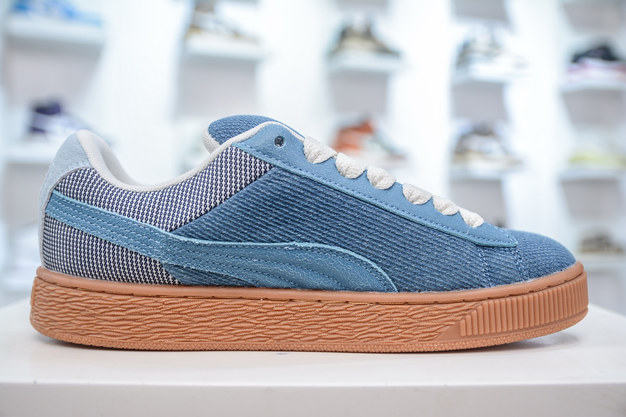 170 PUMA Suede XL 厚鞋舌轻便防滑低帮板鞋 398397-01