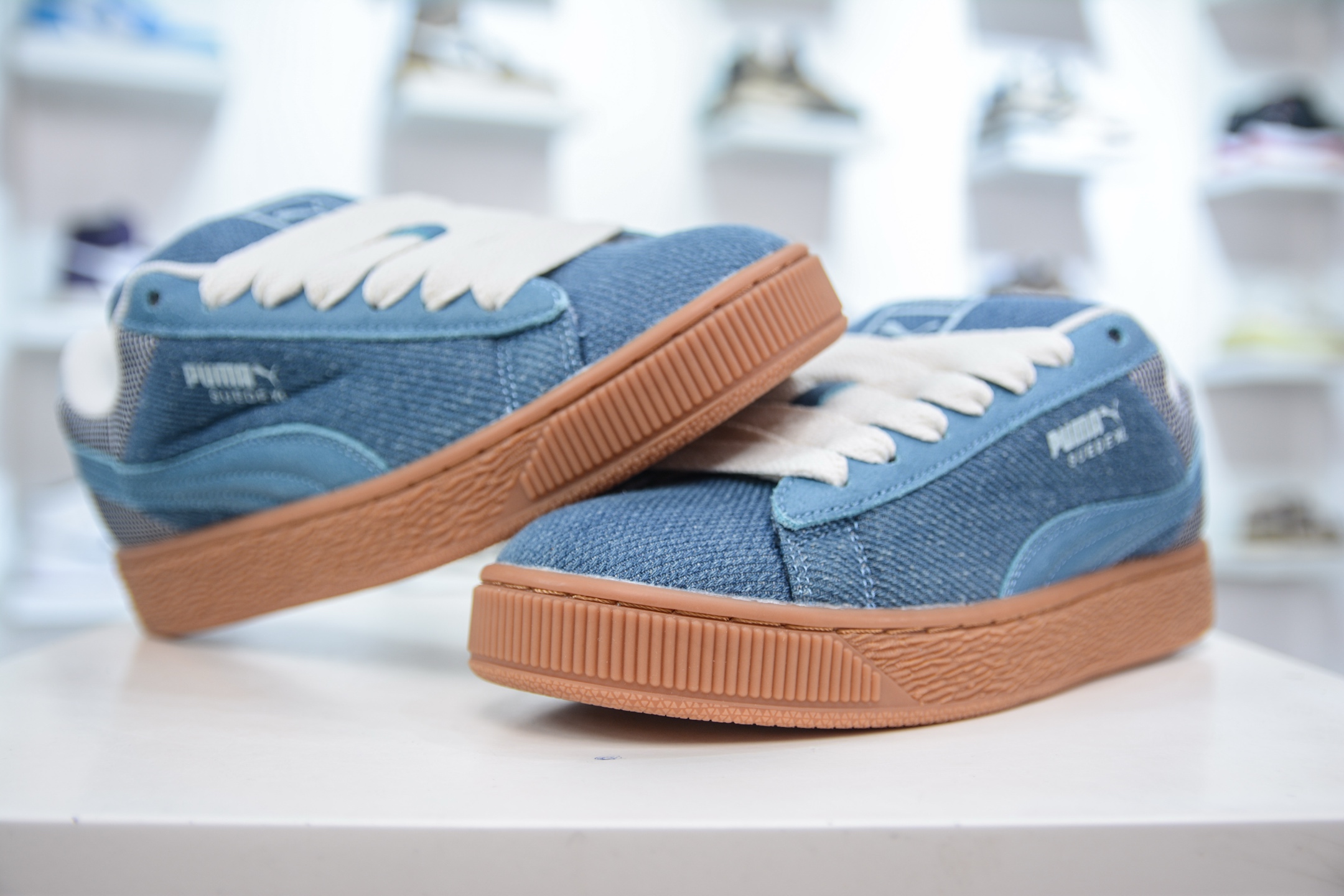 170 PUMA Suede XL 厚鞋舌轻便防滑低帮板鞋 398397-01