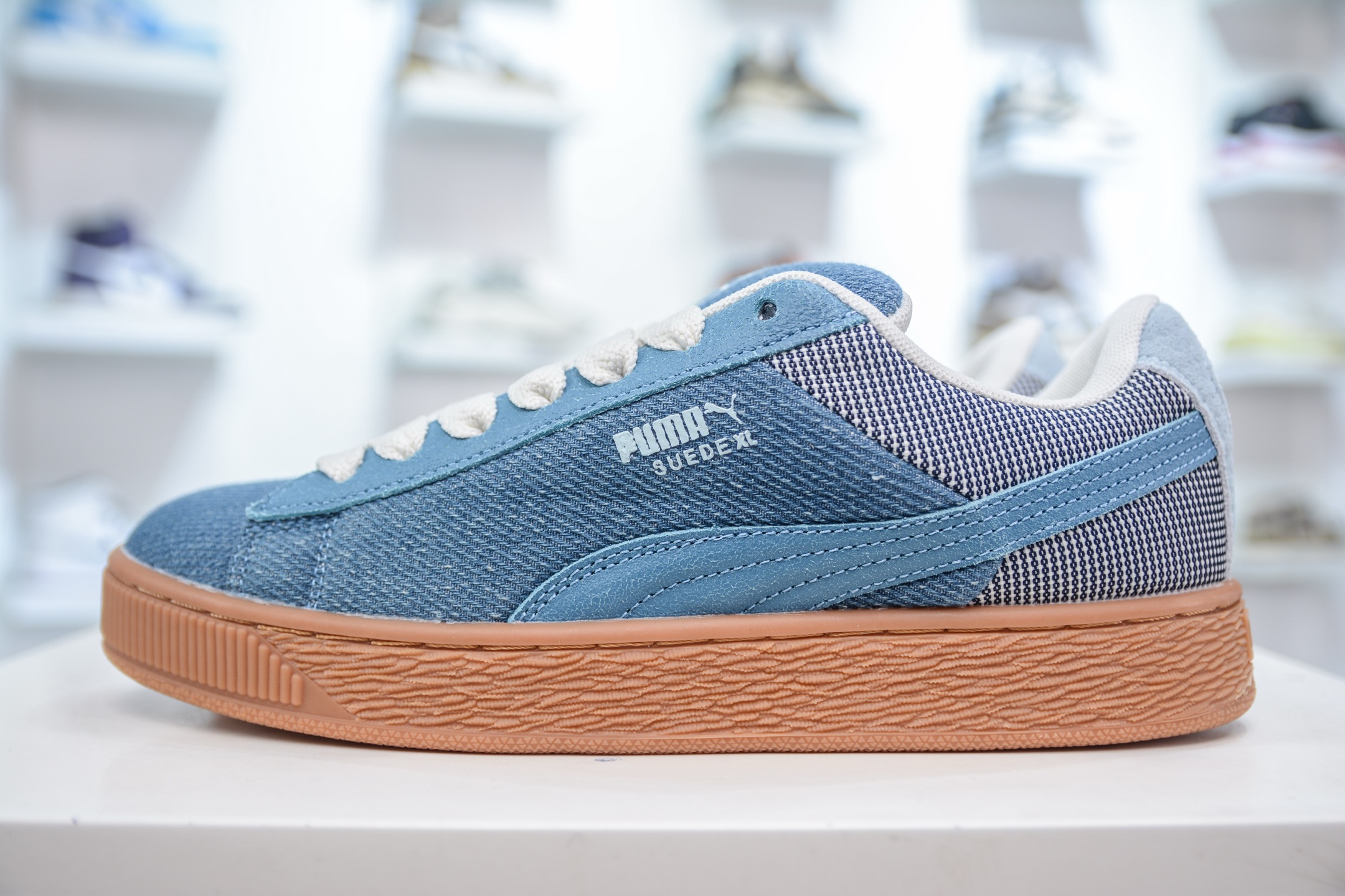 170 PUMA Suede XL 厚鞋舌轻便防滑低帮板鞋 398397-01